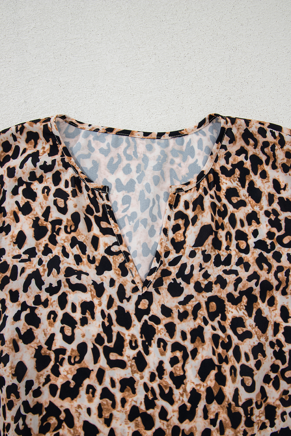 Stylish Apricot Leopard Print Top - Perfect for Daily Wear and Summer Outings - Detail View 7 Stylish Apricot Leopard Print Top - Perfect for Daily Wear and Summer Outings - Detail View 7