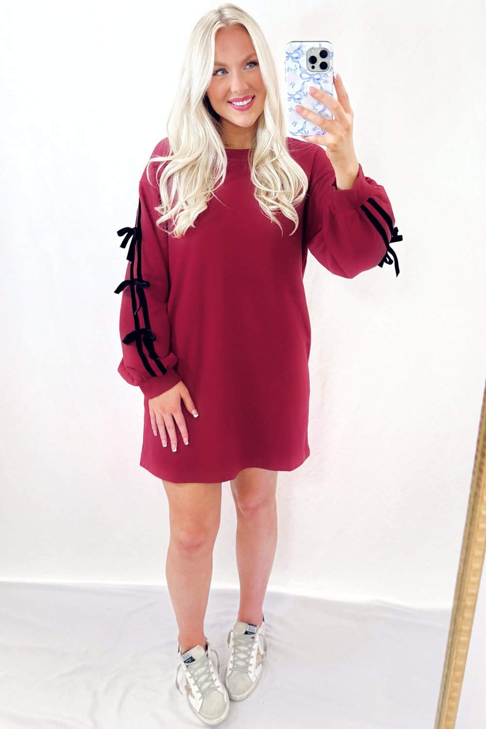 Fall Southern Belle Style Sweatshirt Dress for Daily Wear, Women's - Detail View 6 Fall Southern Belle Style Sweatshirt Dress for Daily Wear, Women's - Detail View 6