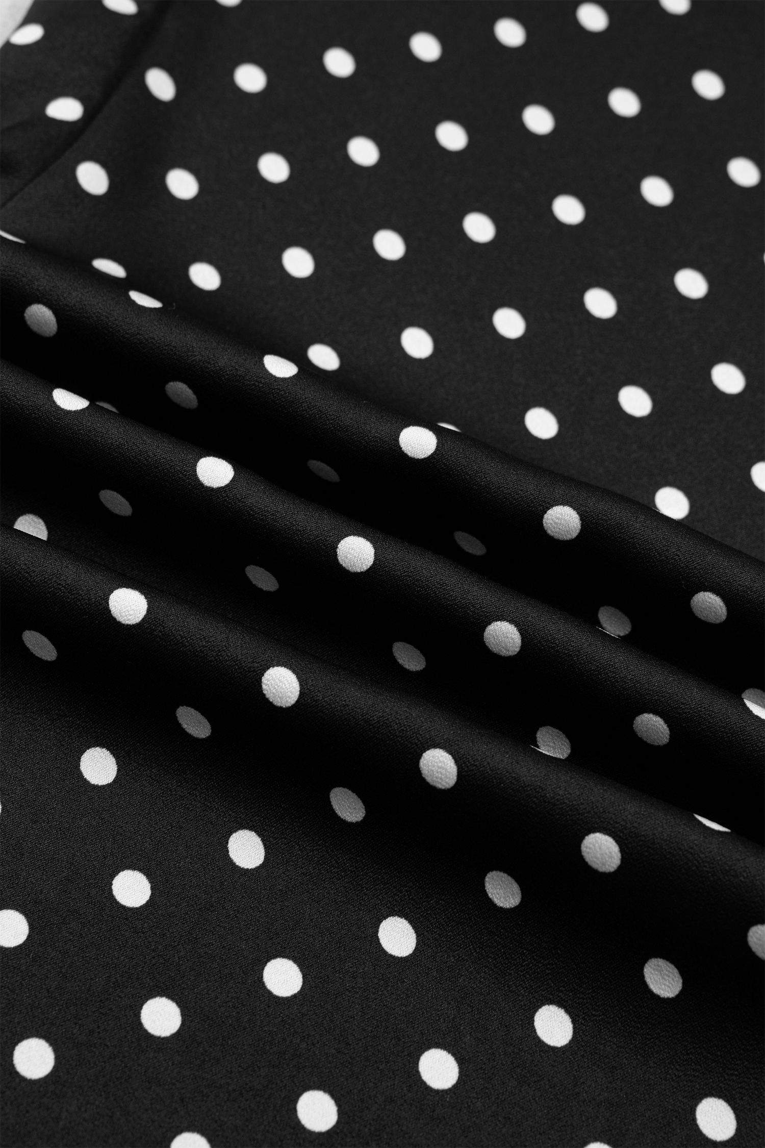 Women's Black Polka Dot Pants – Casual Loose Fit Trousers with Lace Hem and Elastic Waist for Daily Wear - Detail View 13 Women's Black Polka Dot Pants – Casual Loose Fit Trousers with Lace Hem and Elastic Waist for Daily Wear - Detail View 13