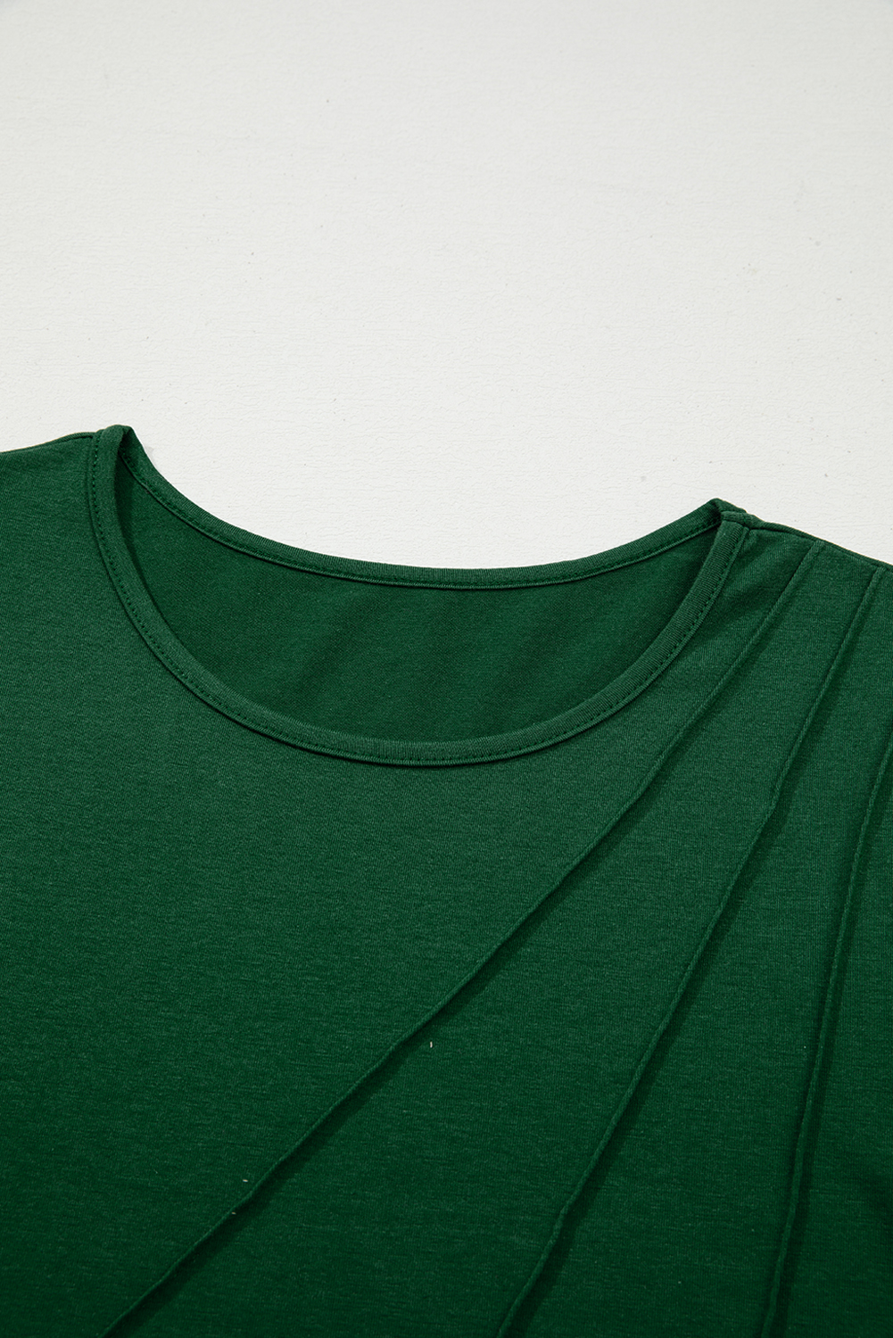 Modern Fall-Ready Women's Pleated Long Sleeve Evergreen Blouse - Detail View 12 Modern Fall-Ready Women's Pleated Long Sleeve Evergreen Blouse - Detail View 12