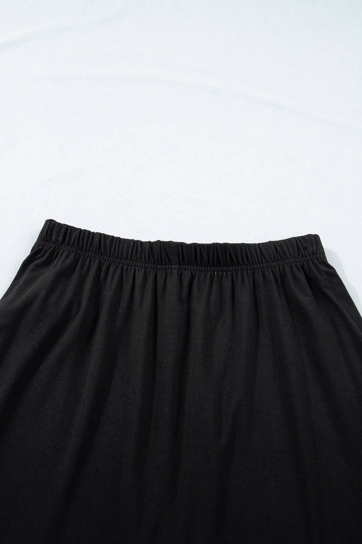 Women's 2-Piece Summer Outfit – Oversized Short Sleeve Tee and Tie Wrap Mini Skort Set, Black - Detail View 16 Women's 2-Piece Summer Outfit – Oversized Short Sleeve Tee and Tie Wrap Mini Skort Set, Black - Detail View 16