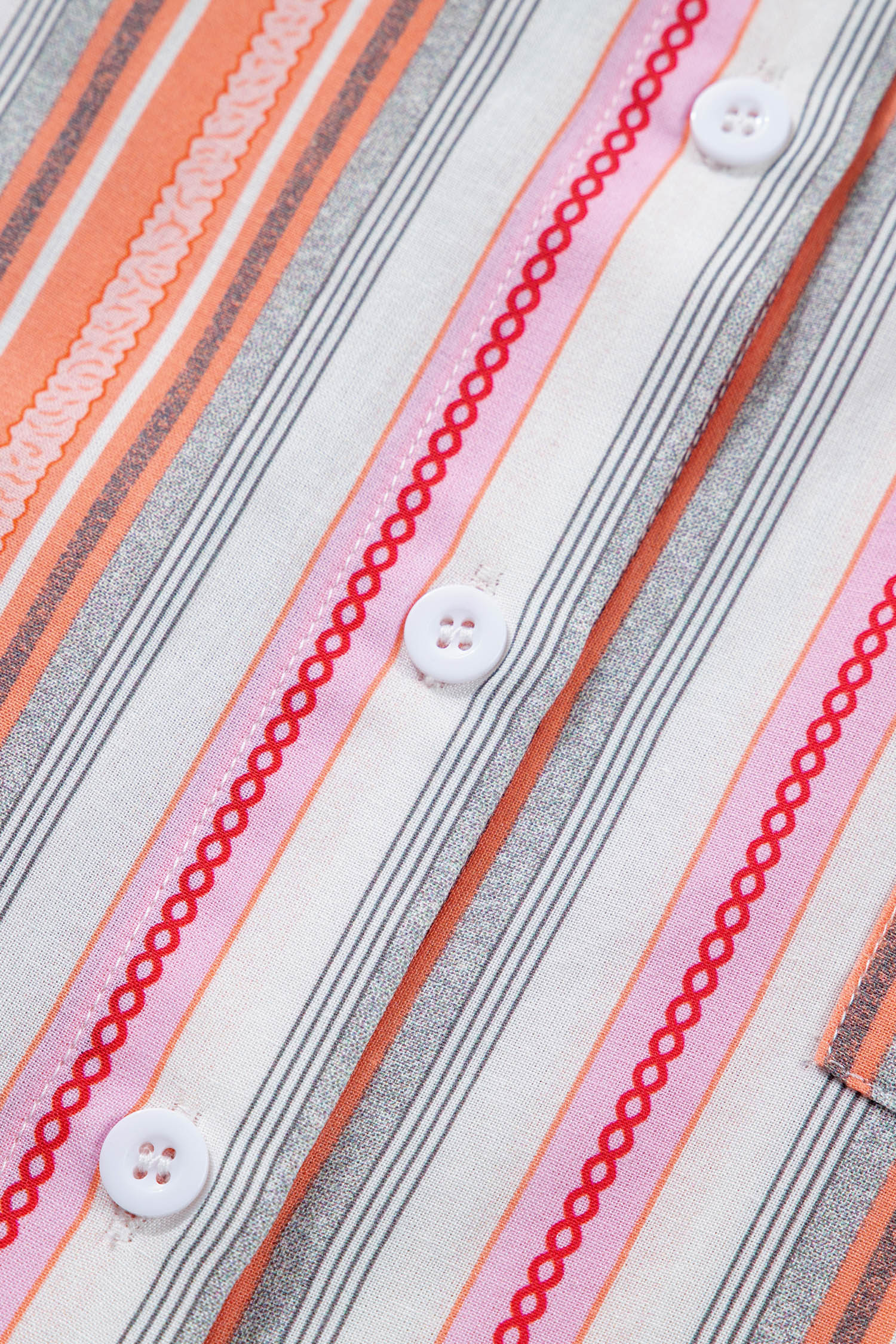 Casual Southern Belle Pink Stripe Short Sleeve Shirt – Perfect for Daily Adventures - Detail View 12 Casual Southern Belle Pink Stripe Short Sleeve Shirt – Perfect for Daily Adventures - Detail View 12