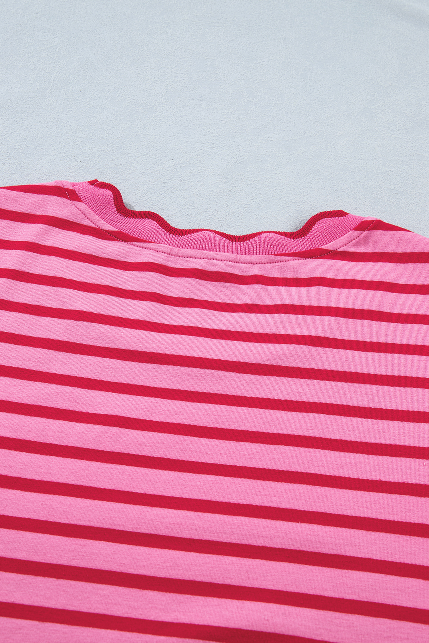 Chic Striped Long T-Shirt Dress for Women – Cotton Blend Side Slit Casual Dress Gift - Detail View 9 Chic Striped Long T-Shirt Dress for Women – Cotton Blend Side Slit Casual Dress Gift - Detail View 9