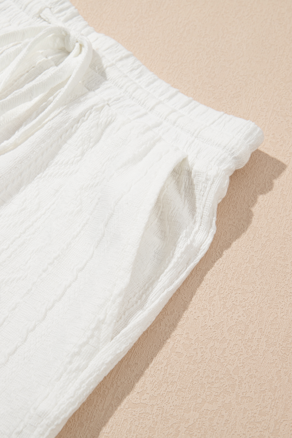 Versatile Women's Short Set - Stylish Textured Fabric for Beach, Outdoor, and Daily Wear - Detail View 11 Versatile Women's Short Set - Stylish Textured Fabric for Beach, Outdoor, and Daily Wear - Detail View 11