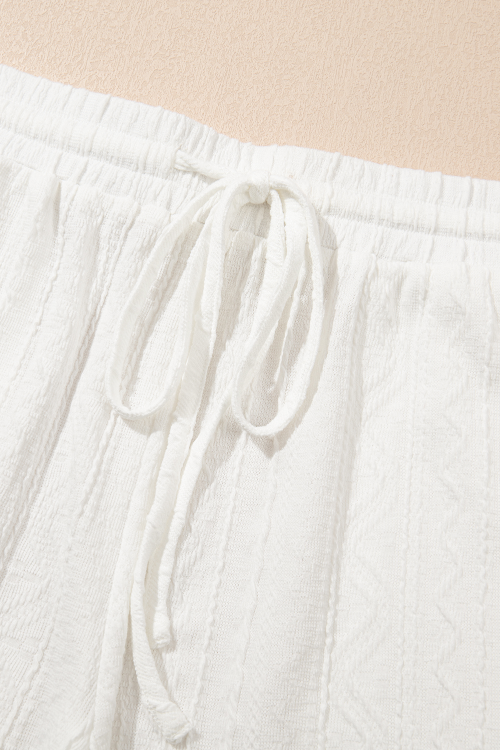 Women's Jet Stream Textured Patched Pocket Short Sleeve Top & Drawstring Shorts Set - Detail View 13 Women's Jet Stream Textured Patched Pocket Short Sleeve Top & Drawstring Shorts Set - Detail View 13