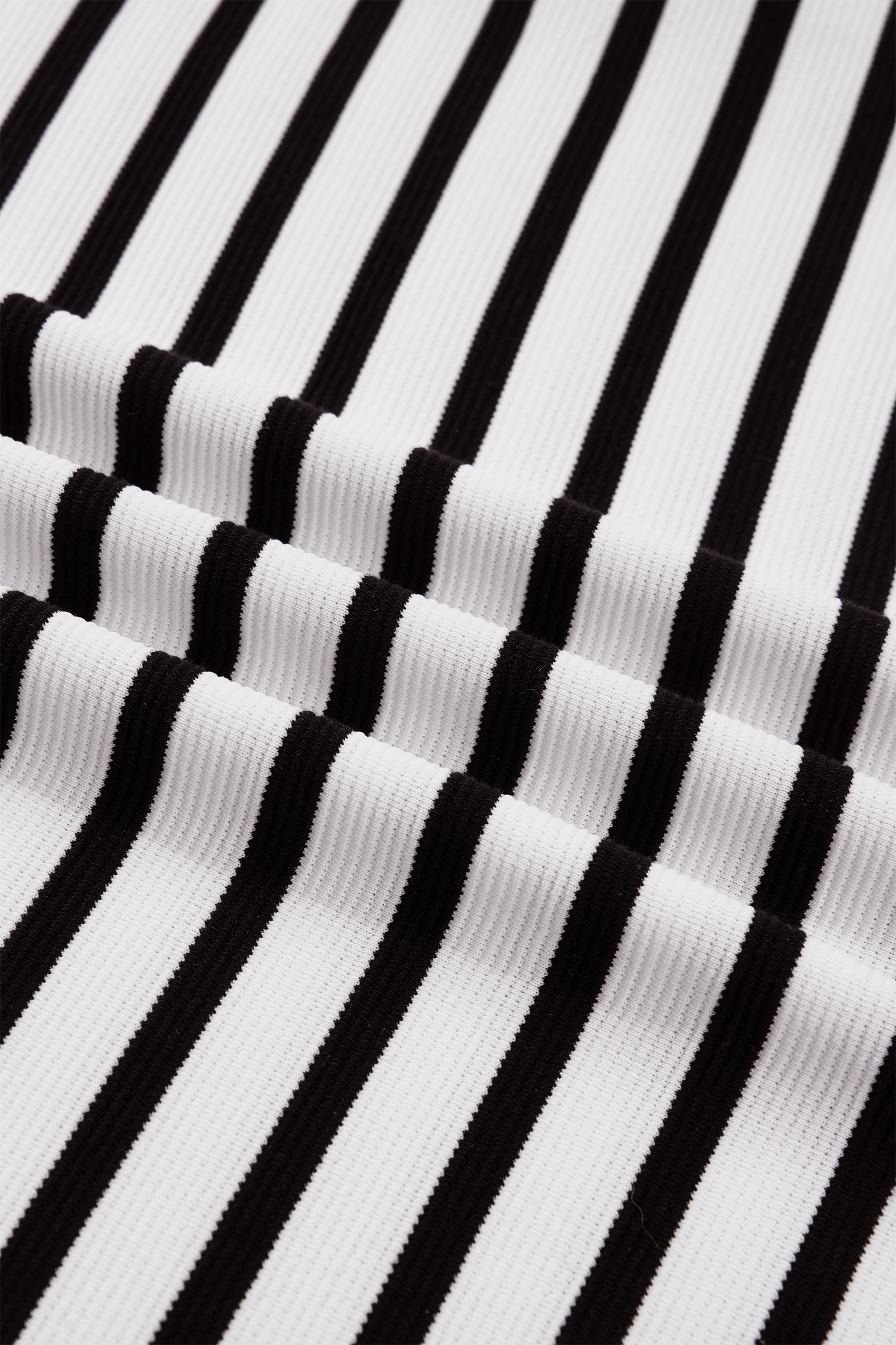 Women's Striped Short Puff Sleeve Blouse – Casual V-Neck Polo Collar Top, Summer Daily Wear - Detail View 10 Women's Striped Short Puff Sleeve Blouse – Casual V-Neck Polo Collar Top, Summer Daily Wear - Detail View 10