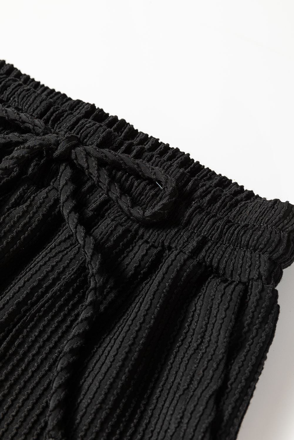 Women's Black Corded Long Sleeve Set with Pockets and Letter Design – Comfortable Autumn Layering for Casual Days - Detail View 21 Women's Black Corded Long Sleeve Set with Pockets and Letter Design – Comfortable Autumn Layering for Casual Days - Detail View 21