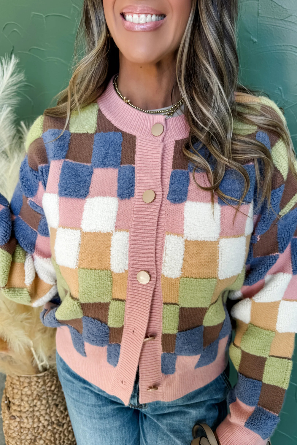 Stylish and Warm Multi-Color Button-Up Sweater - Perfect for Daily Wear - Detail View 7 Stylish and Warm Multi-Color Button-Up Sweater - Perfect for Daily Wear - Detail View 7