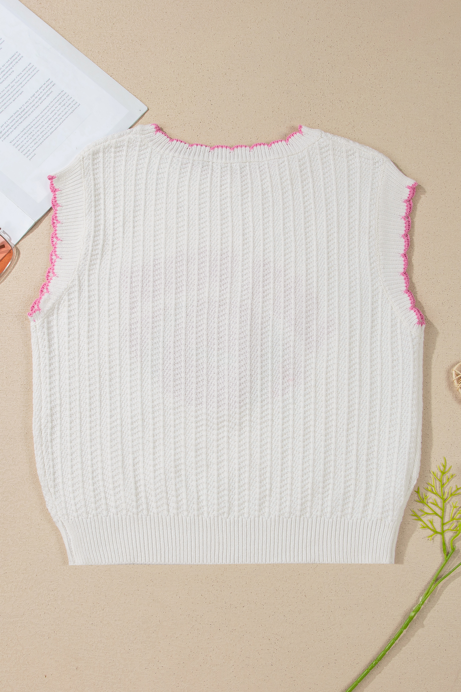 Sporty Women's Knit Rugby Vest – Cute Game Day Gift - Detail View 6 Sporty Women's Knit Rugby Vest – Cute Game Day Gift - Detail View 6