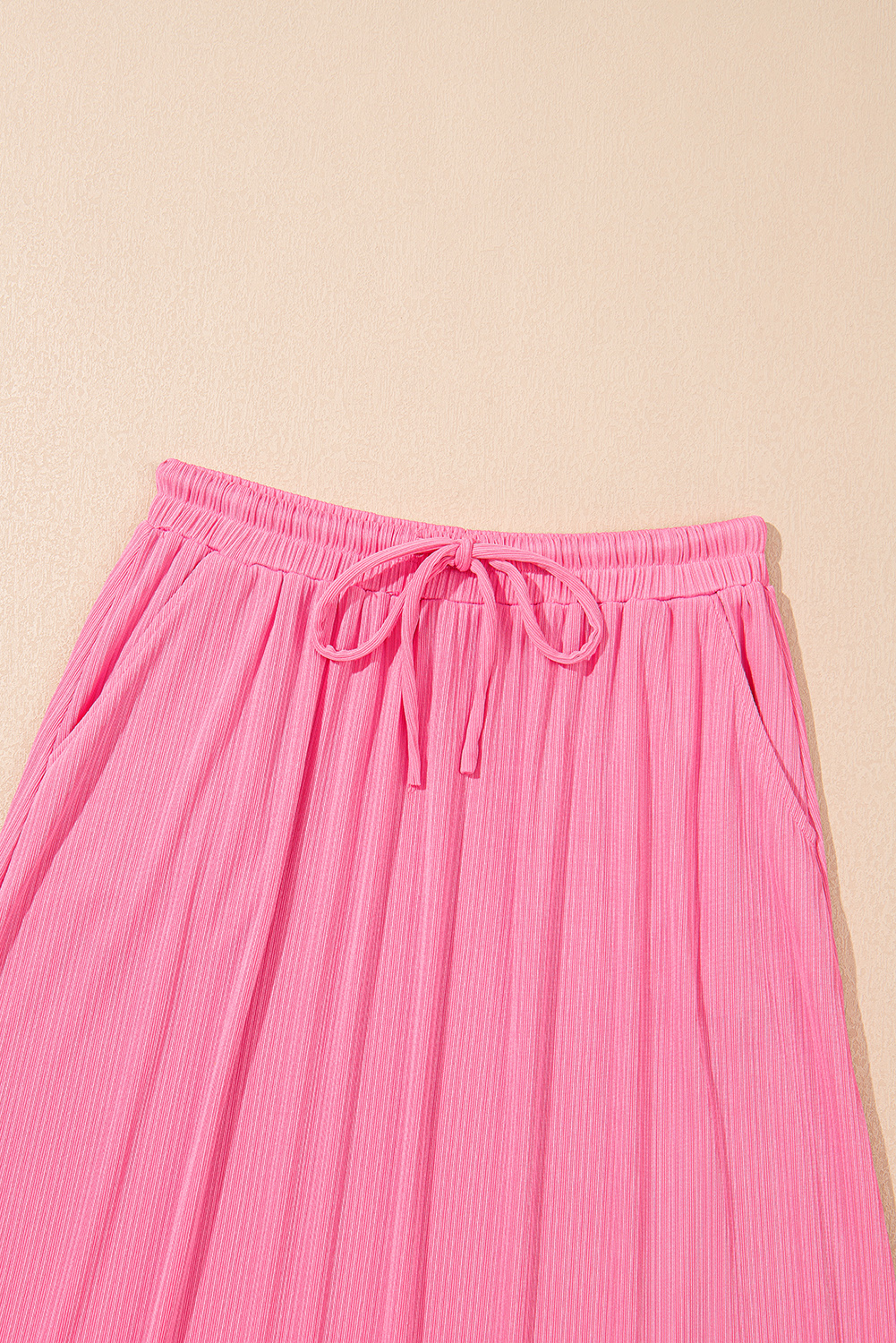 Casual Summer Two Piece Dress, Textured Sleeveless Crop Set - Detail View 12 Casual Summer Two Piece Dress, Textured Sleeveless Crop Set - Detail View 12