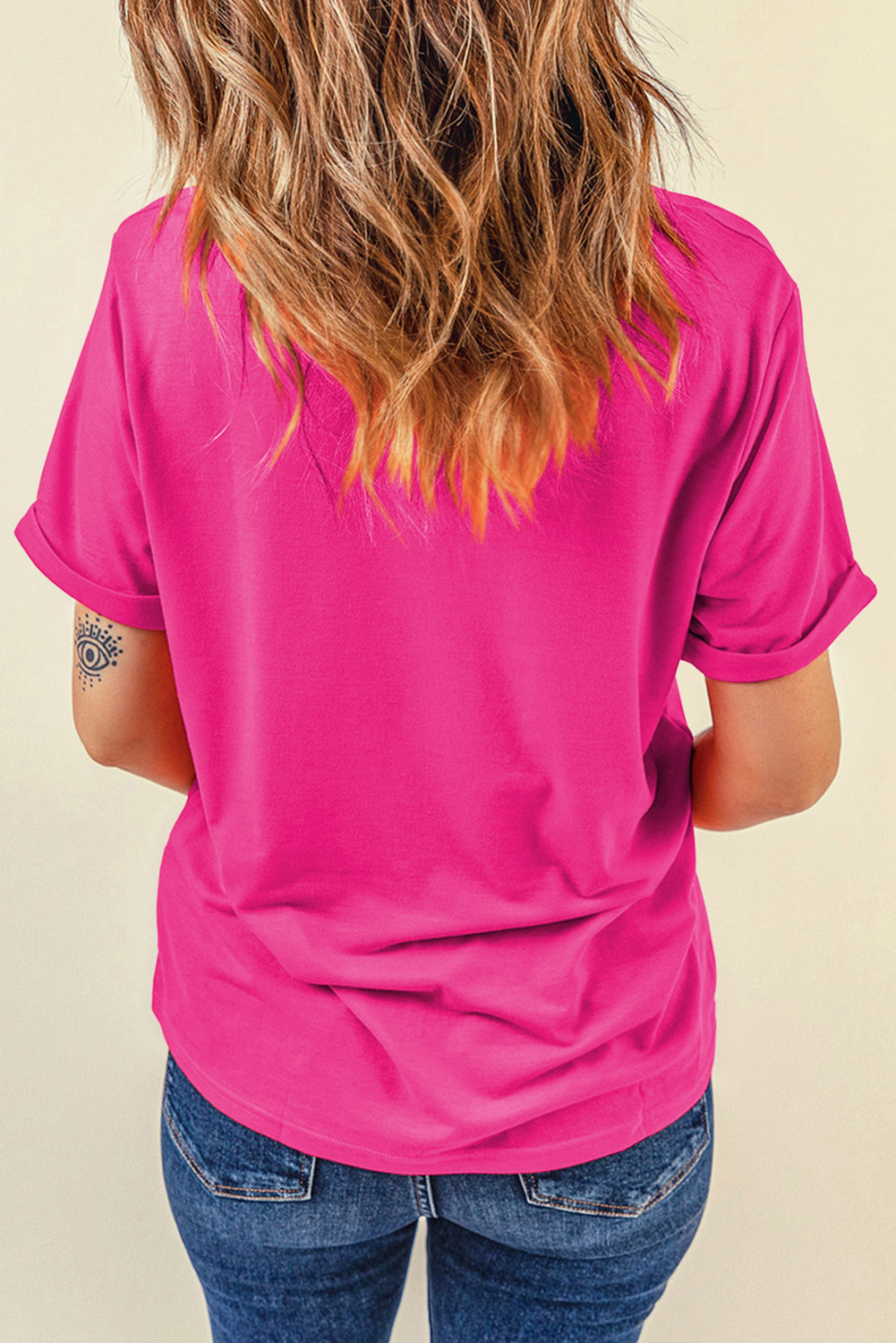 Summer Ready Women's Crew Neck Tee - 'He Is Risen' Design, Perfect for Easter Celebrations - Detail View 7 Summer Ready Women's Crew Neck Tee - 'He Is Risen' Design, Perfect for Easter Celebrations - Detail View 7