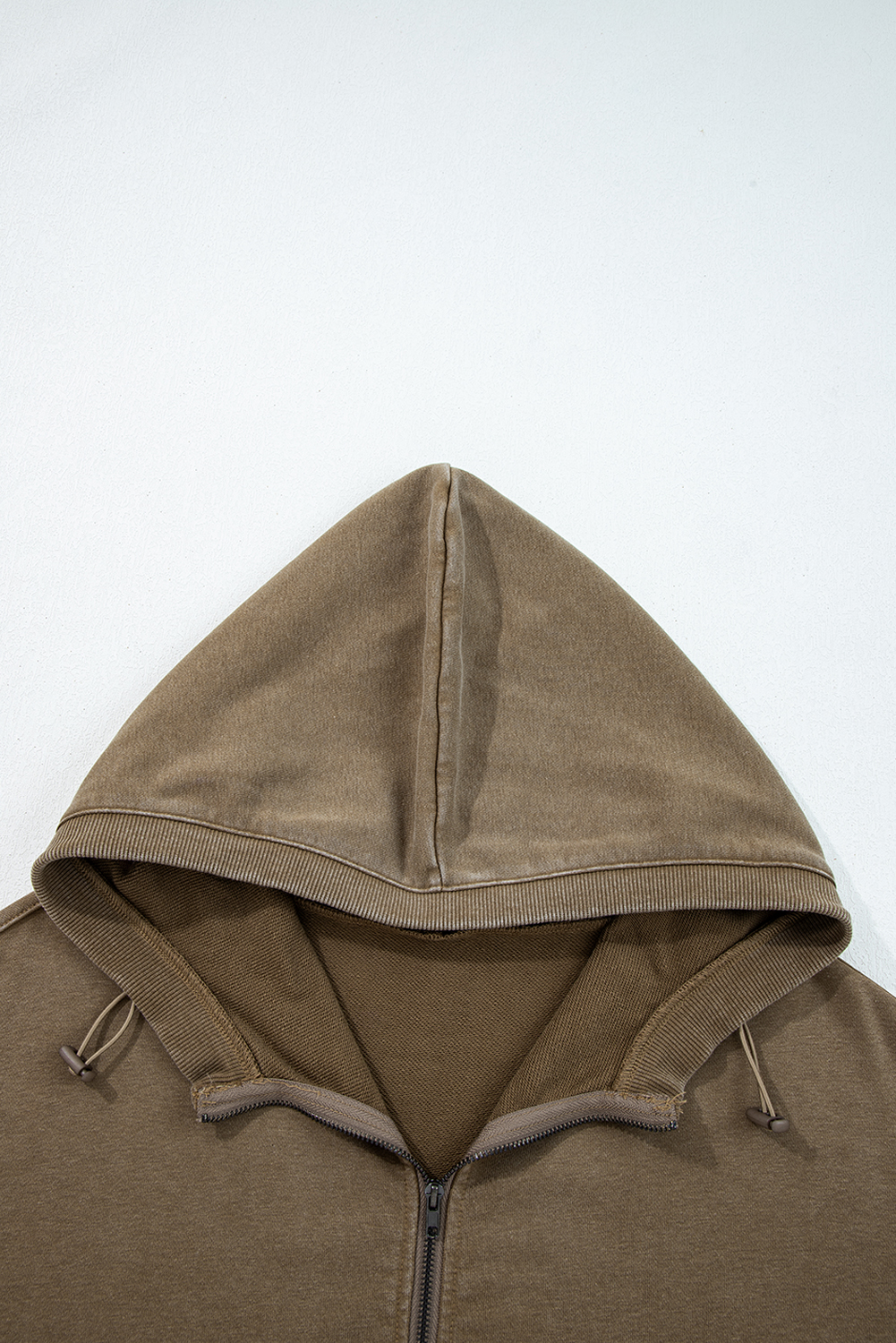 Women's Fall Ready Baggy Hoodie – Elmwood Half Zip with Pocket - Detail View 6 Women's Fall Ready Baggy Hoodie – Elmwood Half Zip with Pocket - Detail View 6
