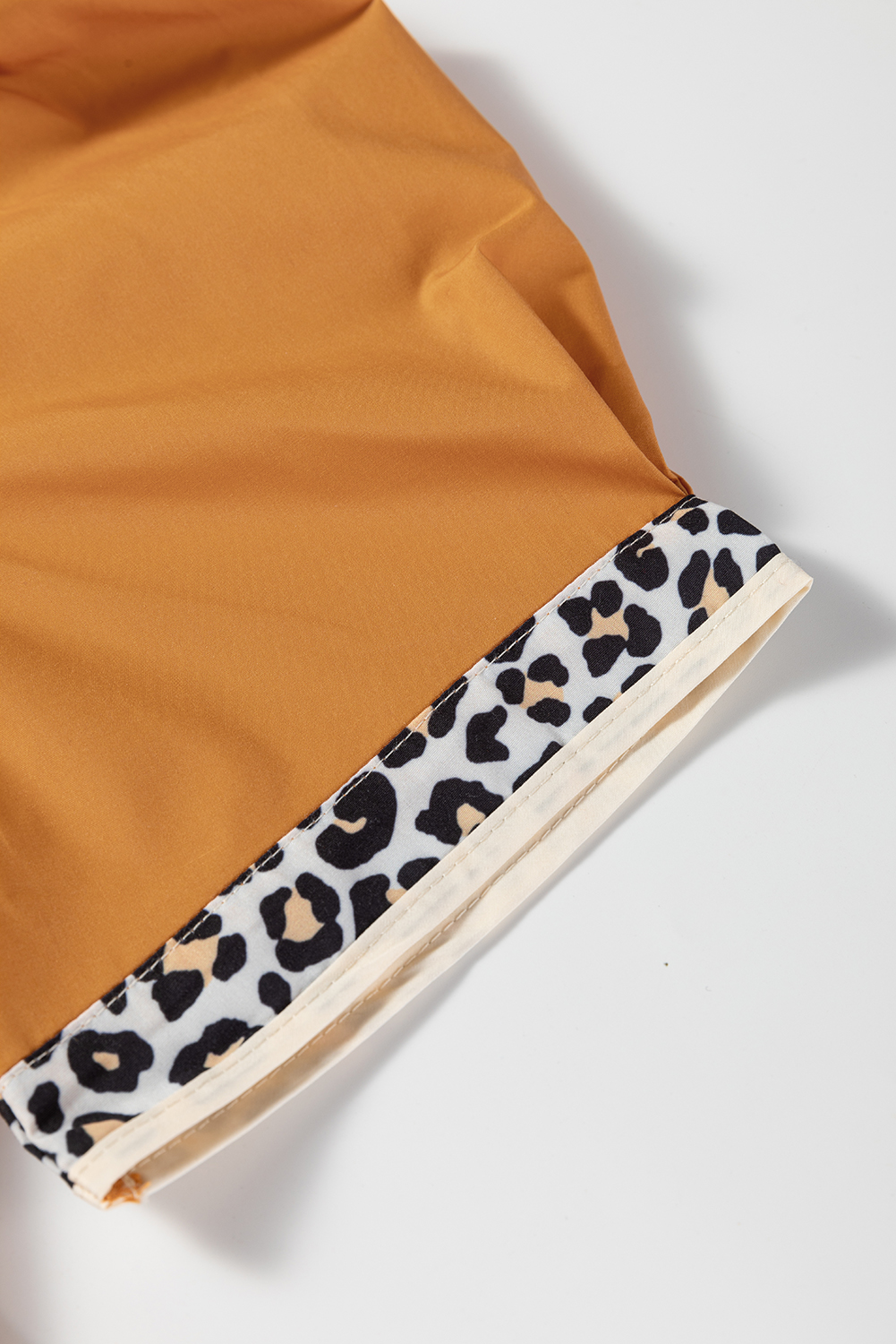 Southern Belle Style: Buckskin Contrast Leopard Trim Blouse for Effortless Autumn Outfits - Detail View 8 Southern Belle Style: Buckskin Contrast Leopard Trim Blouse for Effortless Autumn Outfits - Detail View 8
