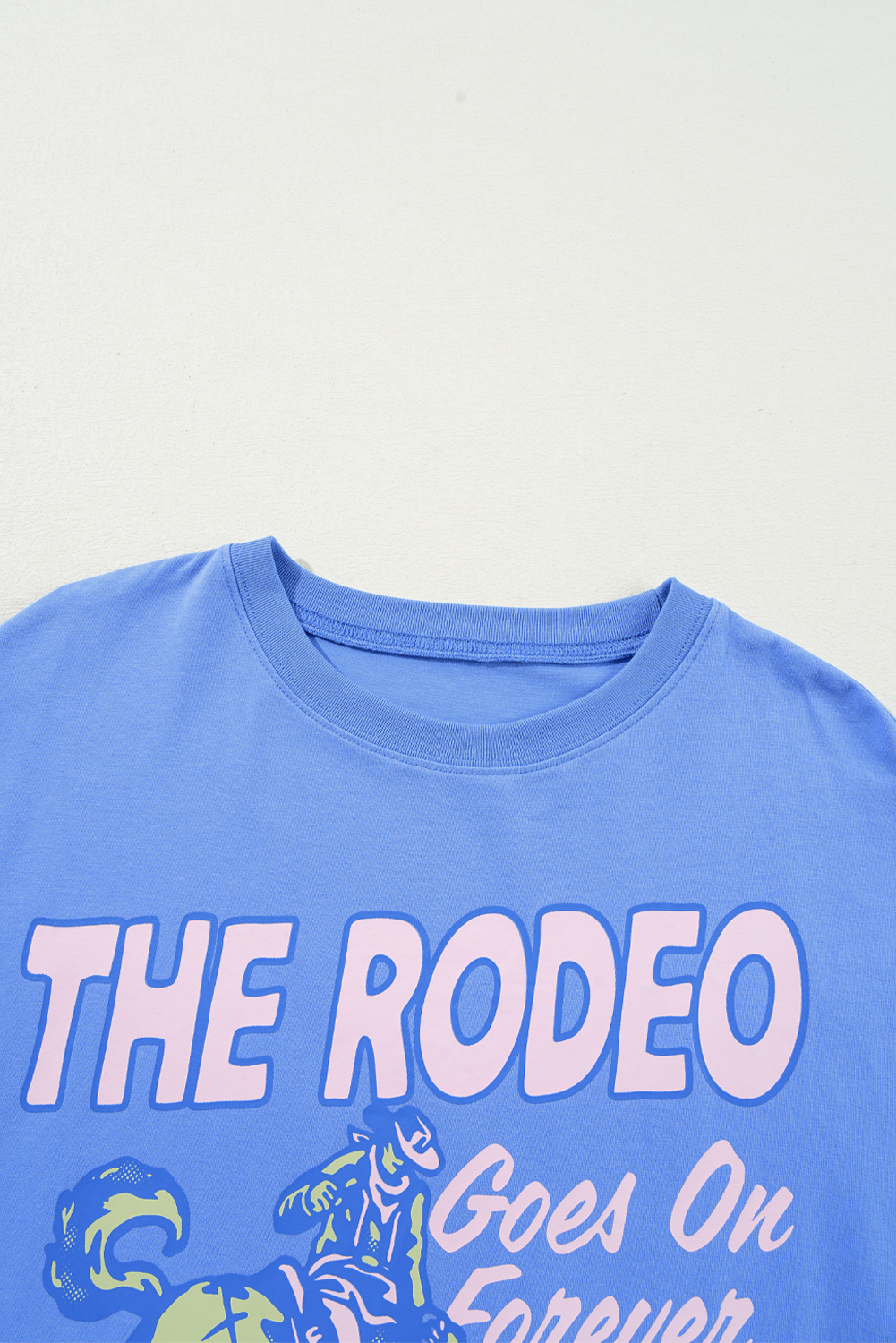 Women's Short Sleeve Graphic Tee, Cotton Blend Western Shirt - Detail View 9 Women's Short Sleeve Graphic Tee, Cotton Blend Western Shirt - Detail View 9