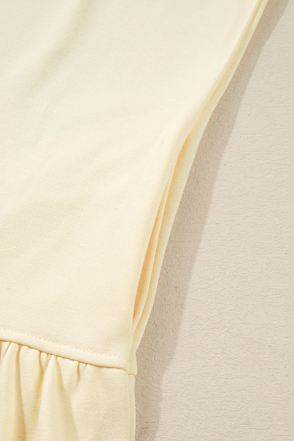Chic H-Line Silhouette Solid Color Mini Dress for Autumn - Round Neck and Loose Fit - Detail View 11 Chic H-Line Silhouette Solid Color Mini Dress for Autumn - Round Neck and Loose Fit - Detail View 11