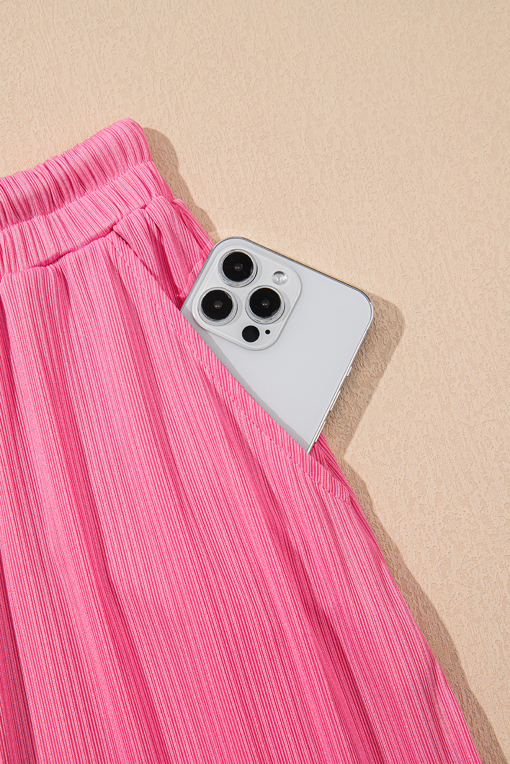 Casual Summer Two Piece Dress, Textured Sleeveless Crop Set - Detail View 15 Casual Summer Two Piece Dress, Textured Sleeveless Crop Set - Detail View 15