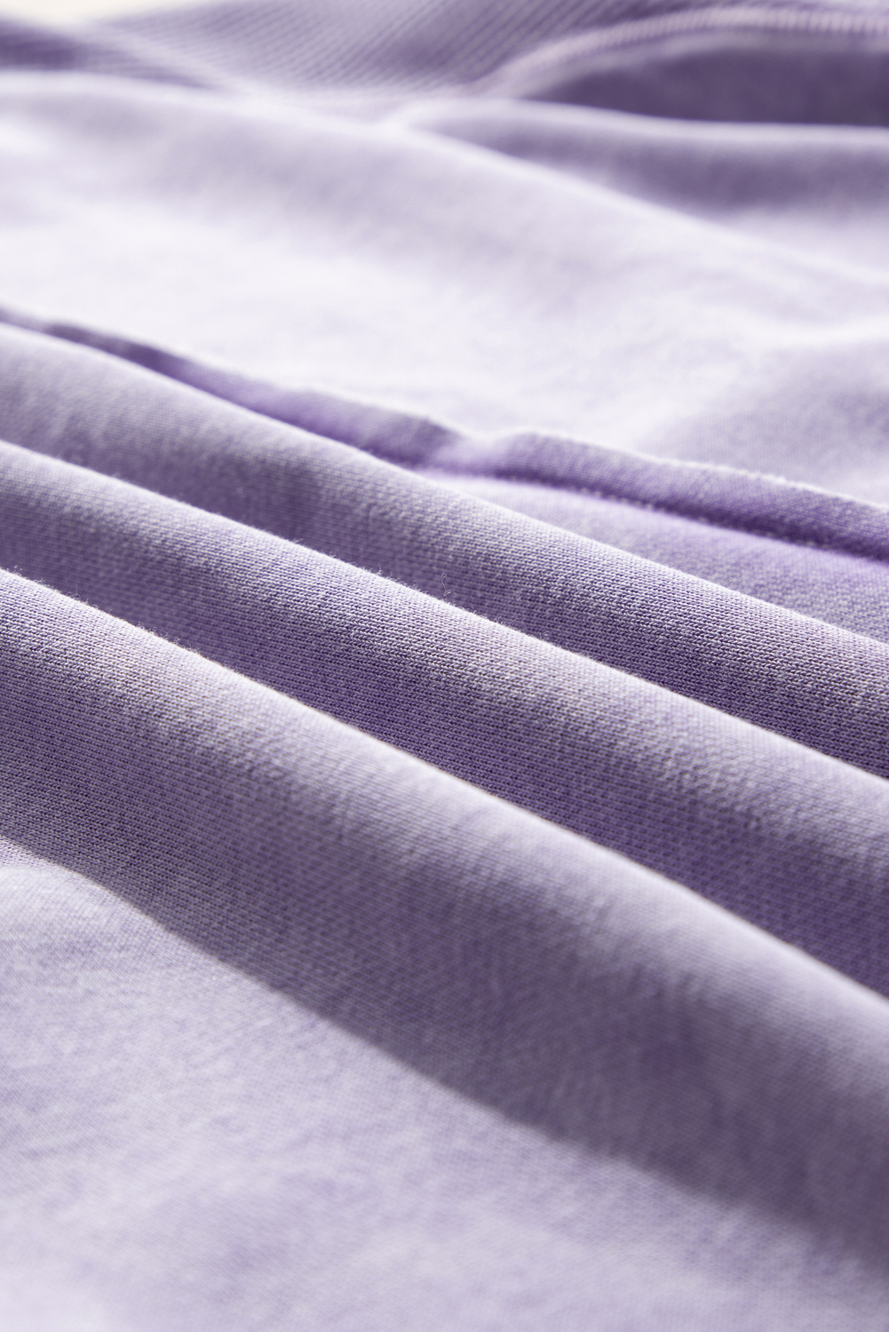 Stylish Orchid Petal Solid Waffle Knit Sweatshirt with Raglan Sleeves - Detail View 10 Stylish Orchid Petal Solid Waffle Knit Sweatshirt with Raglan Sleeves - Detail View 10