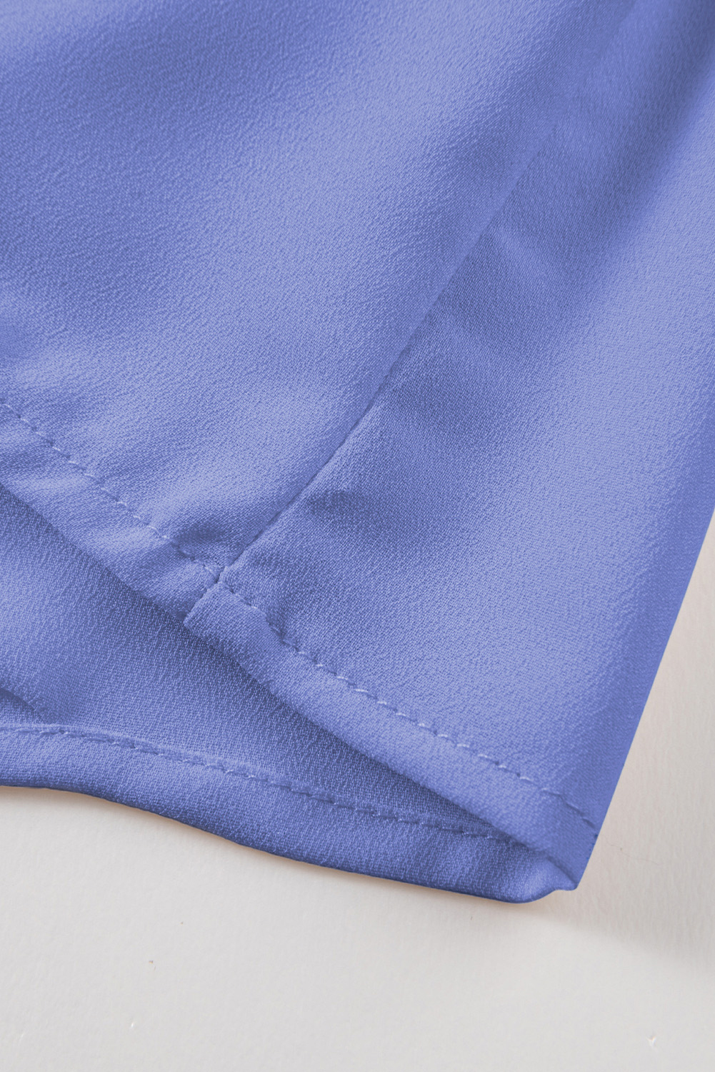 Women's Elegant Sky Blue V Neck Blouse – Long Sleeve Office Shirt for Professional Wear - Detail View 10 Women's Elegant Sky Blue V Neck Blouse – Long Sleeve Office Shirt for Professional Wear - Detail View 10