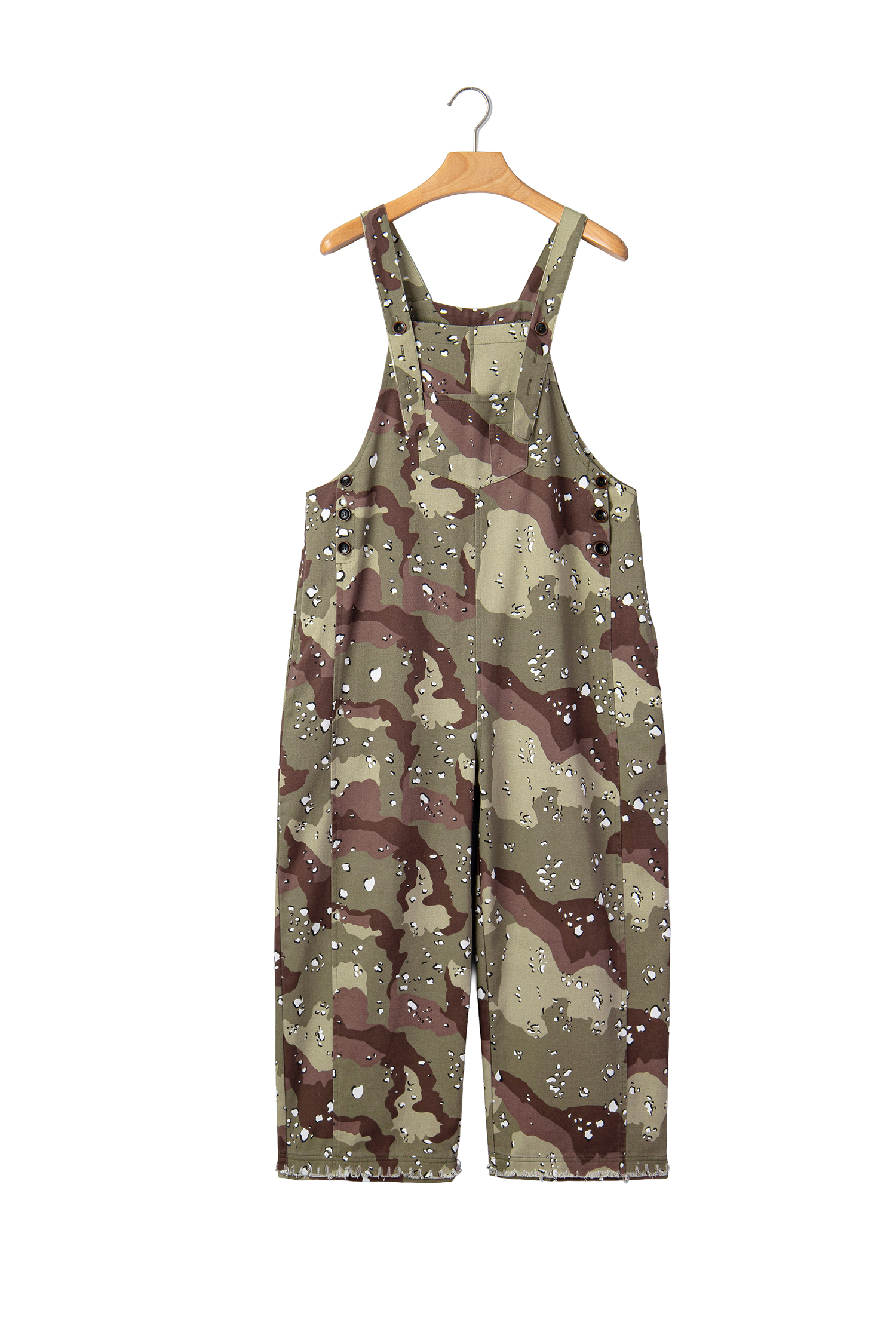 Women's Camo and Leopard Print Denim Overalls – Loose Fit Cropped Jumpsuit for Daily Wear - Detail View 16 Women's Camo and Leopard Print Denim Overalls – Loose Fit Cropped Jumpsuit for Daily Wear - Detail View 16