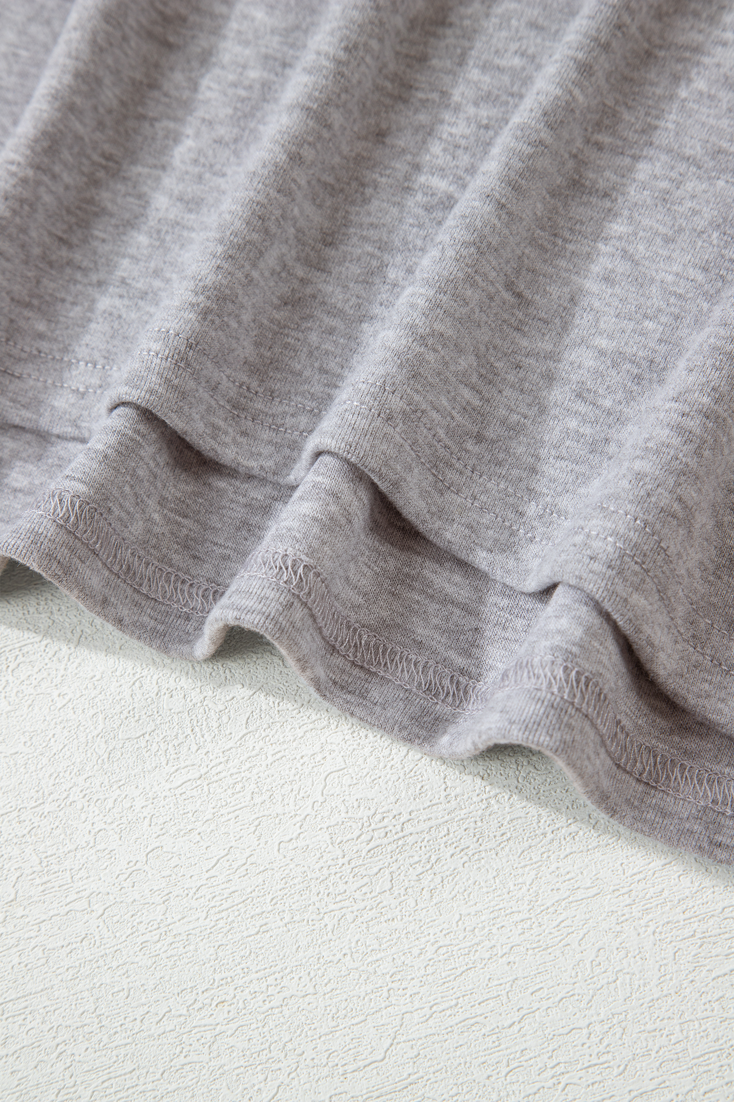 Women's Light Grey Crochet Detail T-Shirt – Comfortable Daily Wear for Summer - Detail View 11 Women's Light Grey Crochet Detail T-Shirt – Comfortable Daily Wear for Summer - Detail View 11