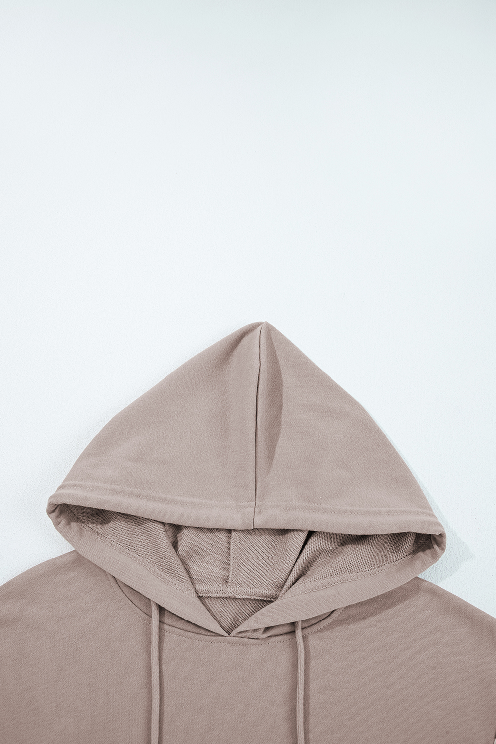 Women's Casual Colorblock Hoodie – Stylish Khaki Patchwork Design for Daily Wear - Detail View 6 Women's Casual Colorblock Hoodie – Stylish Khaki Patchwork Design for Daily Wear - Detail View 6