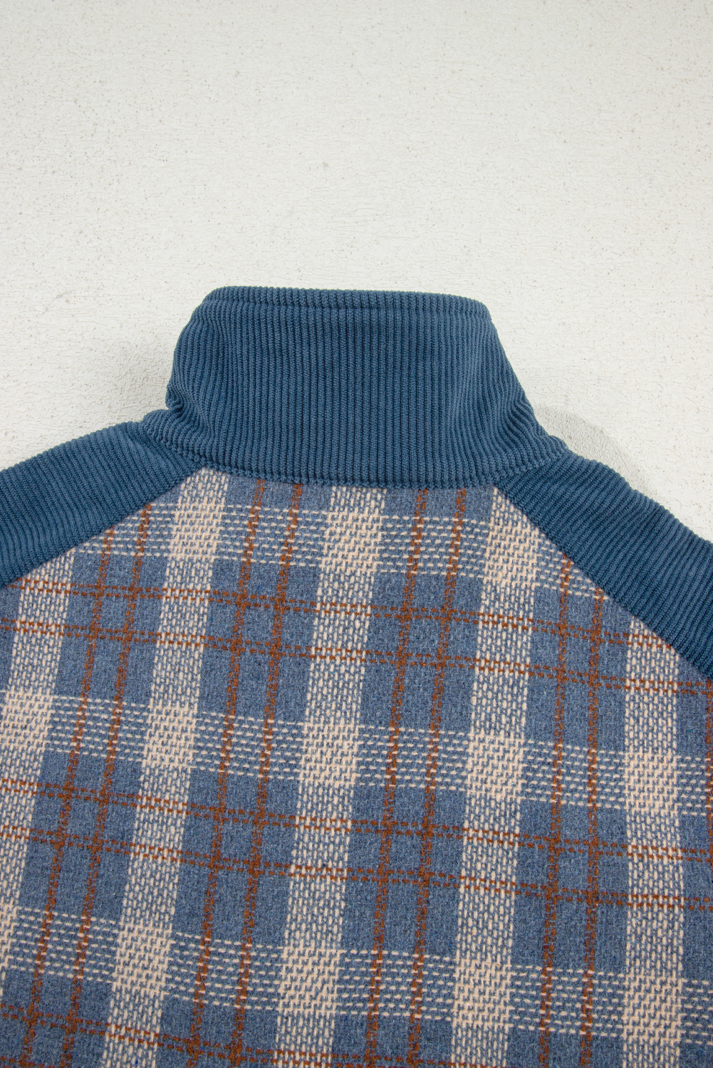 Women's Jacket, Gray Plaid, Corduroy, Patchwork, Collared, Zip Up, Snap Button, Long Sleeve, Western Style, Casual Wear, Fall Fashion, Daily Use, Outdoor Jacket, Vacation Outfit, Back to School - Detail View 8 Women's Jacket, Gray Plaid, Corduroy, Patchwork, Collared, Zip Up, Snap Button, Long Sleeve, Western Style, Casual Wear, Fall Fashion, Daily Use, Outdoor Jacket, Vacation Outfit, Back to School - Detail View 8
