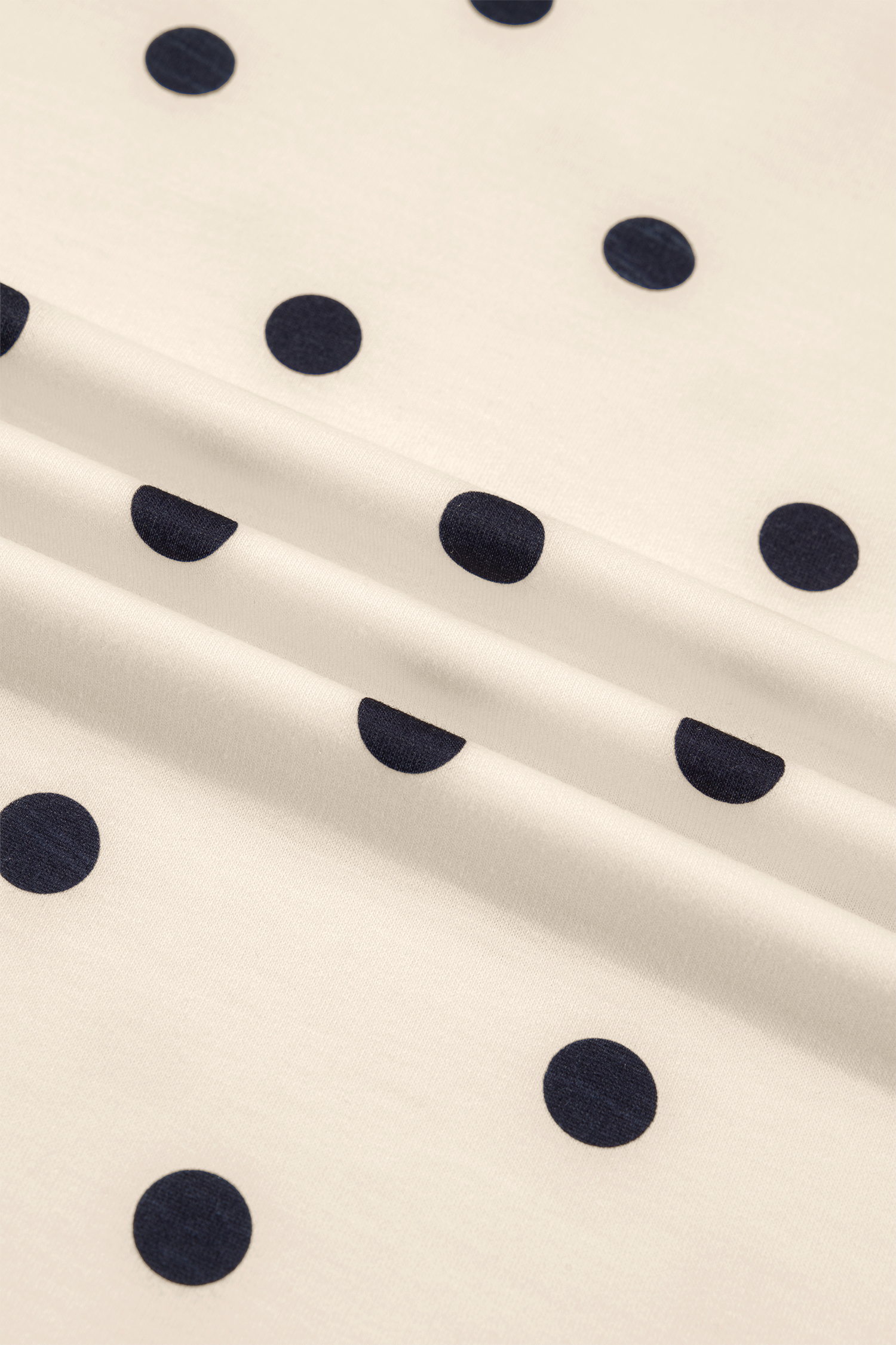 Women's Polka Dot Two Piece Lounge Set – Short Sleeve Tee and Drawstring Shorts, Casual Summer Outfit - Detail View 13 Women's Polka Dot Two Piece Lounge Set – Short Sleeve Tee and Drawstring Shorts, Casual Summer Outfit - Detail View 13