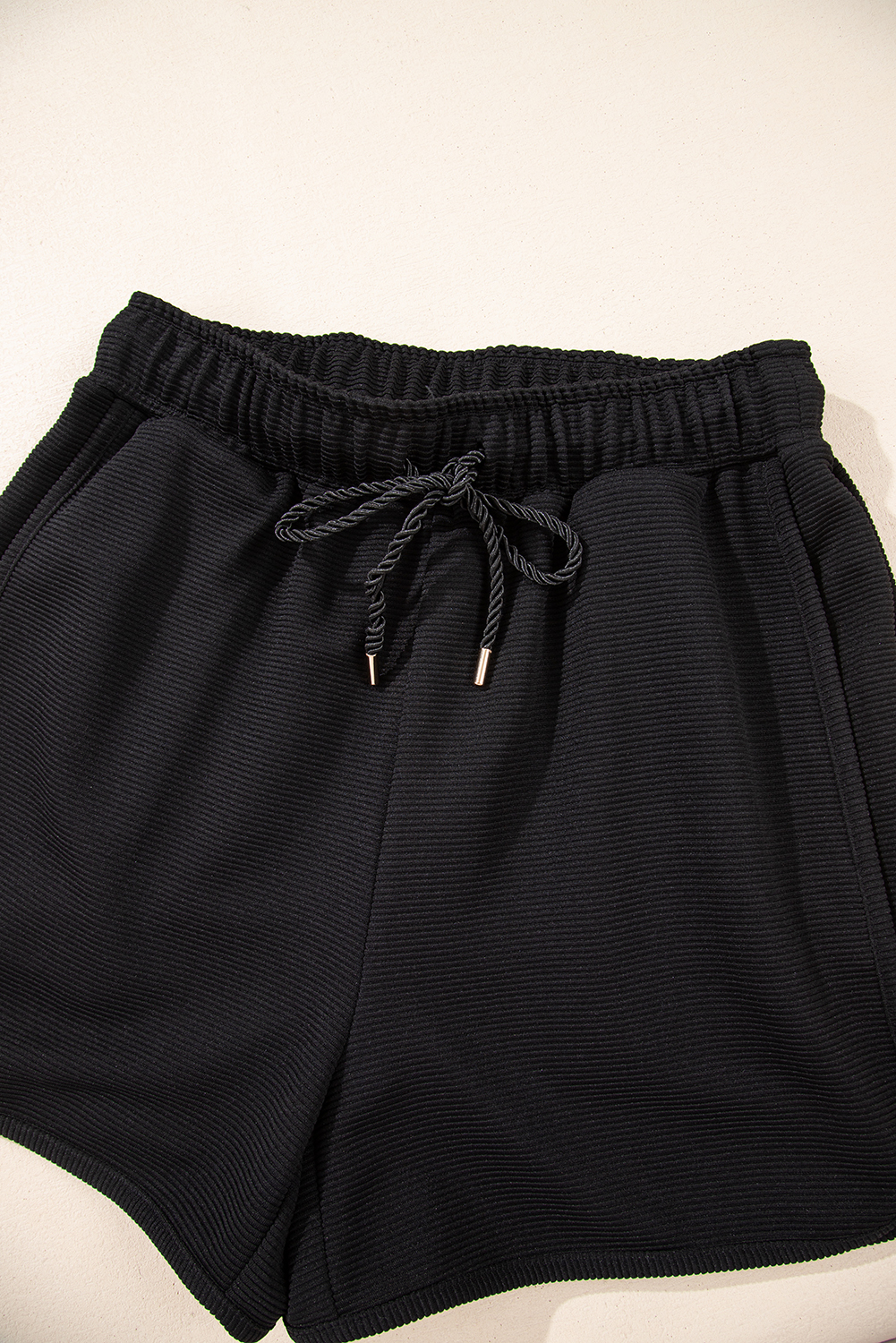Stylish Summer Outfit for Women - Quarter Zip Top and Elastic Waist Shorts - Detail View 15 Stylish Summer Outfit for Women - Quarter Zip Top and Elastic Waist Shorts - Detail View 15