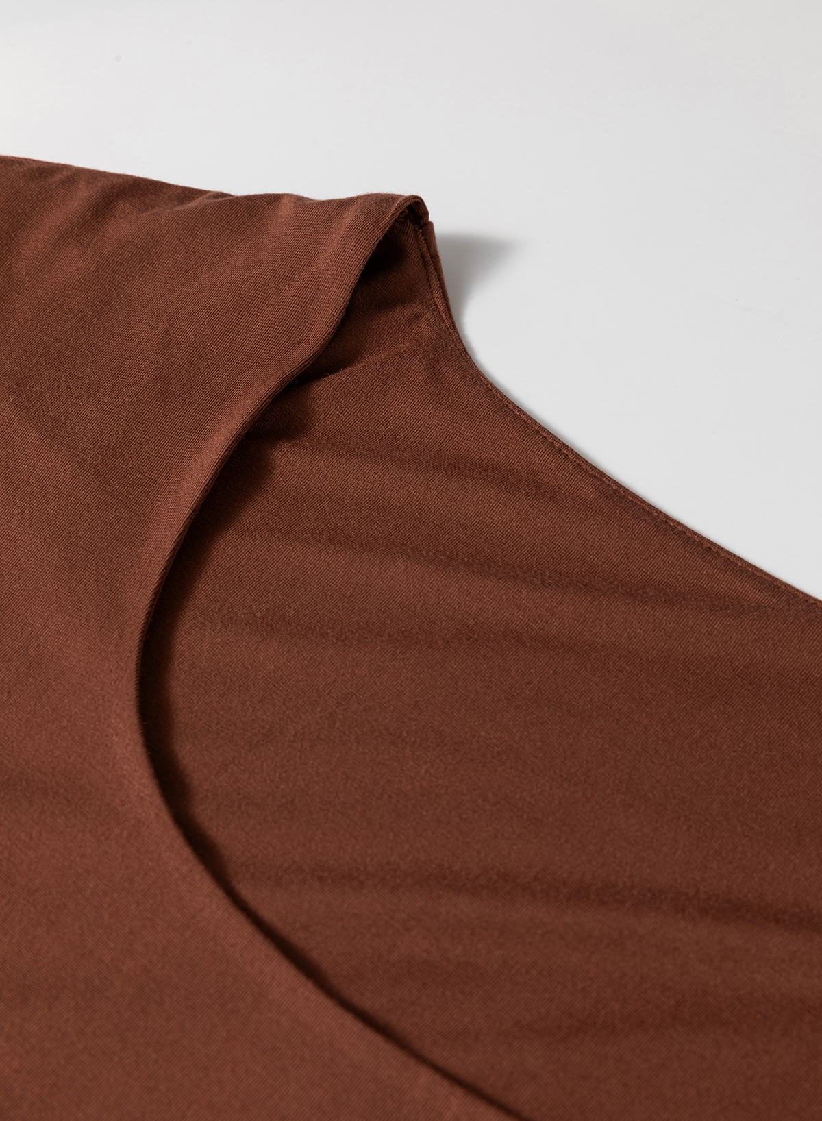 Women's Coffee Solid Color U Neck Slim Fit Tank Top - Stylish & Comfortable - Detail View 9 Women's Coffee Solid Color U Neck Slim Fit Tank Top - Stylish & Comfortable - Detail View 9