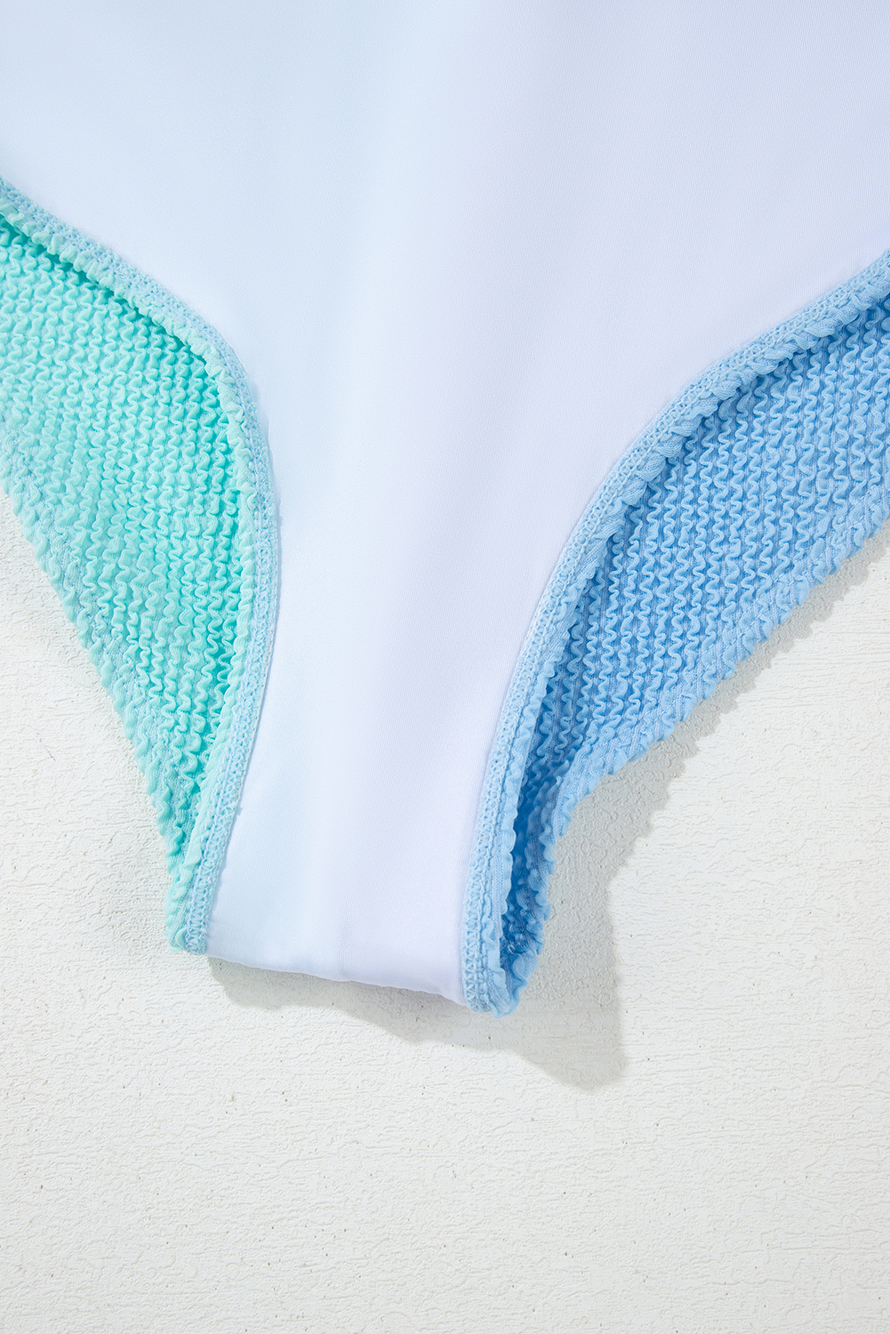 Vintage Sky Blue Corded Bikini Swimsuit – Women's Colorblock Square Neck for Vacations - Detail View 41 Vintage Sky Blue Corded Bikini Swimsuit – Women's Colorblock Square Neck for Vacations - Detail View 41