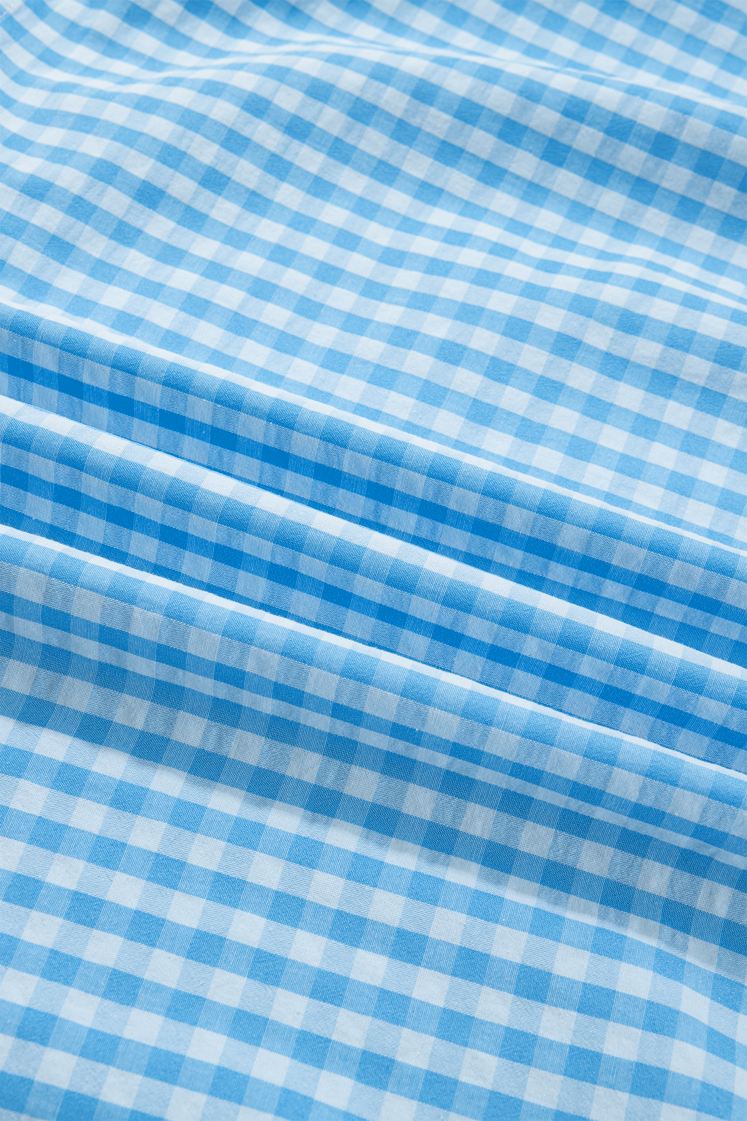 Women's Sky Blue Gingham Maxi Dress – Ruffled Short Sleeve, Casual Beach & Vacation Style - Detail View 10 Women's Sky Blue Gingham Maxi Dress – Ruffled Short Sleeve, Casual Beach & Vacation Style - Detail View 10