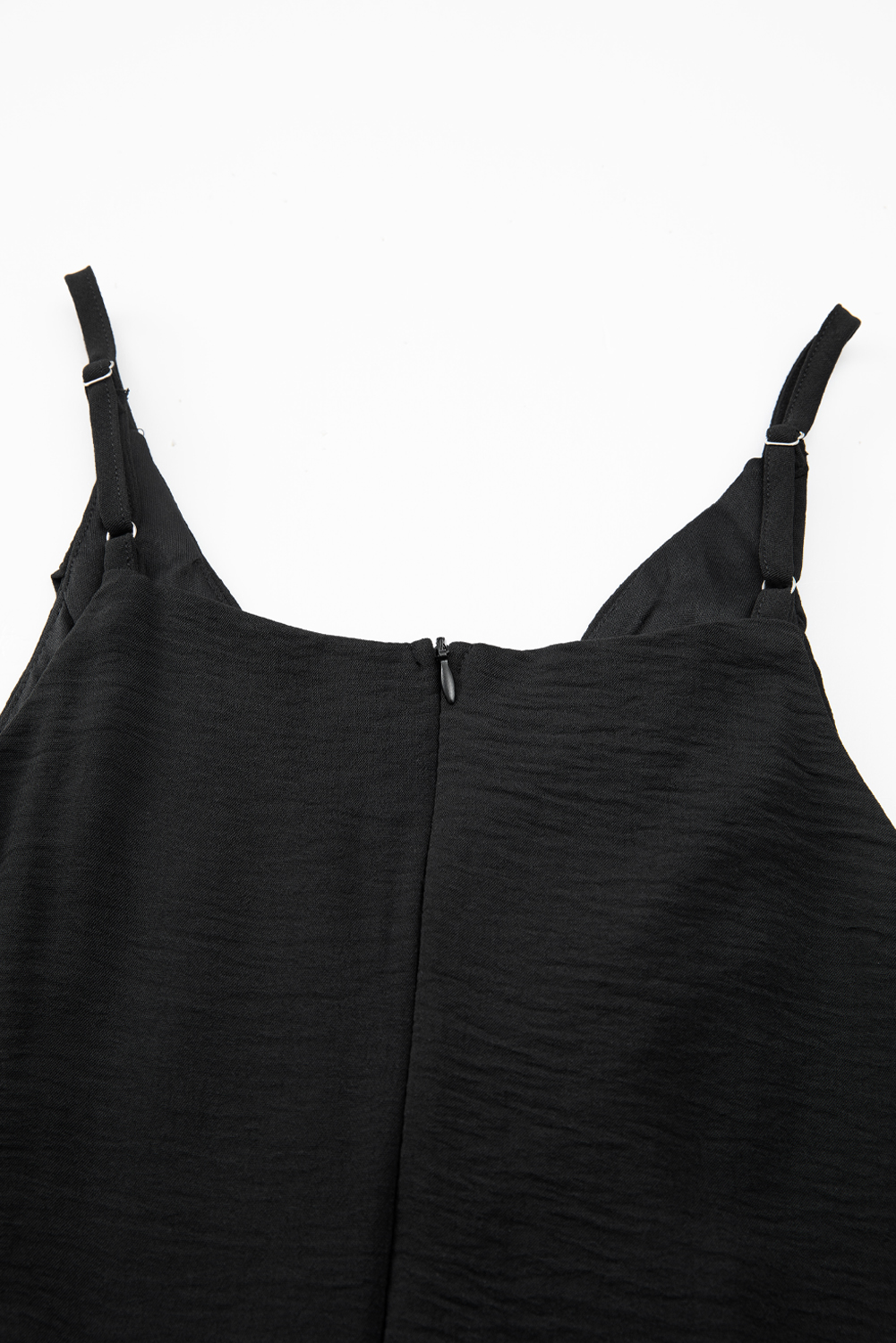 Women's Wide Leg Spaghetti Strap Jumpsuit – Casual High Waist Sleeveless Romper for Summer - Detail View 10 Women's Wide Leg Spaghetti Strap Jumpsuit – Casual High Waist Sleeveless Romper for Summer - Detail View 10