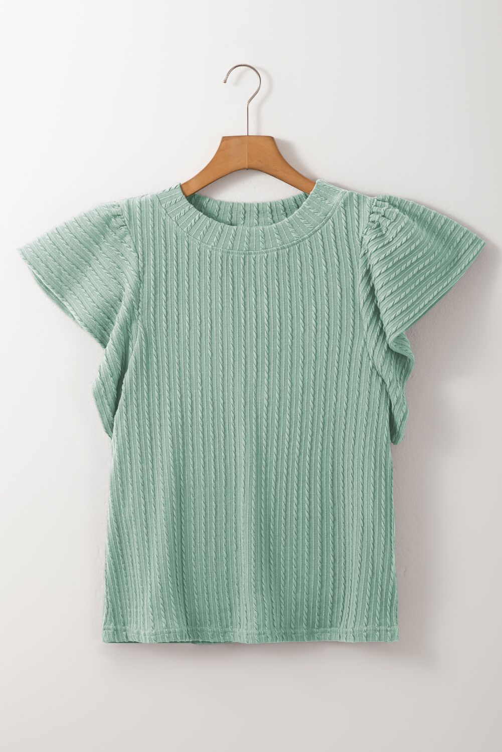 Comfortable and Chic Moonlight Jade Textured Top - Perfect for Summer Outfits - Detail View 3 Comfortable and Chic Moonlight Jade Textured Top - Perfect for Summer Outfits - Detail View 3