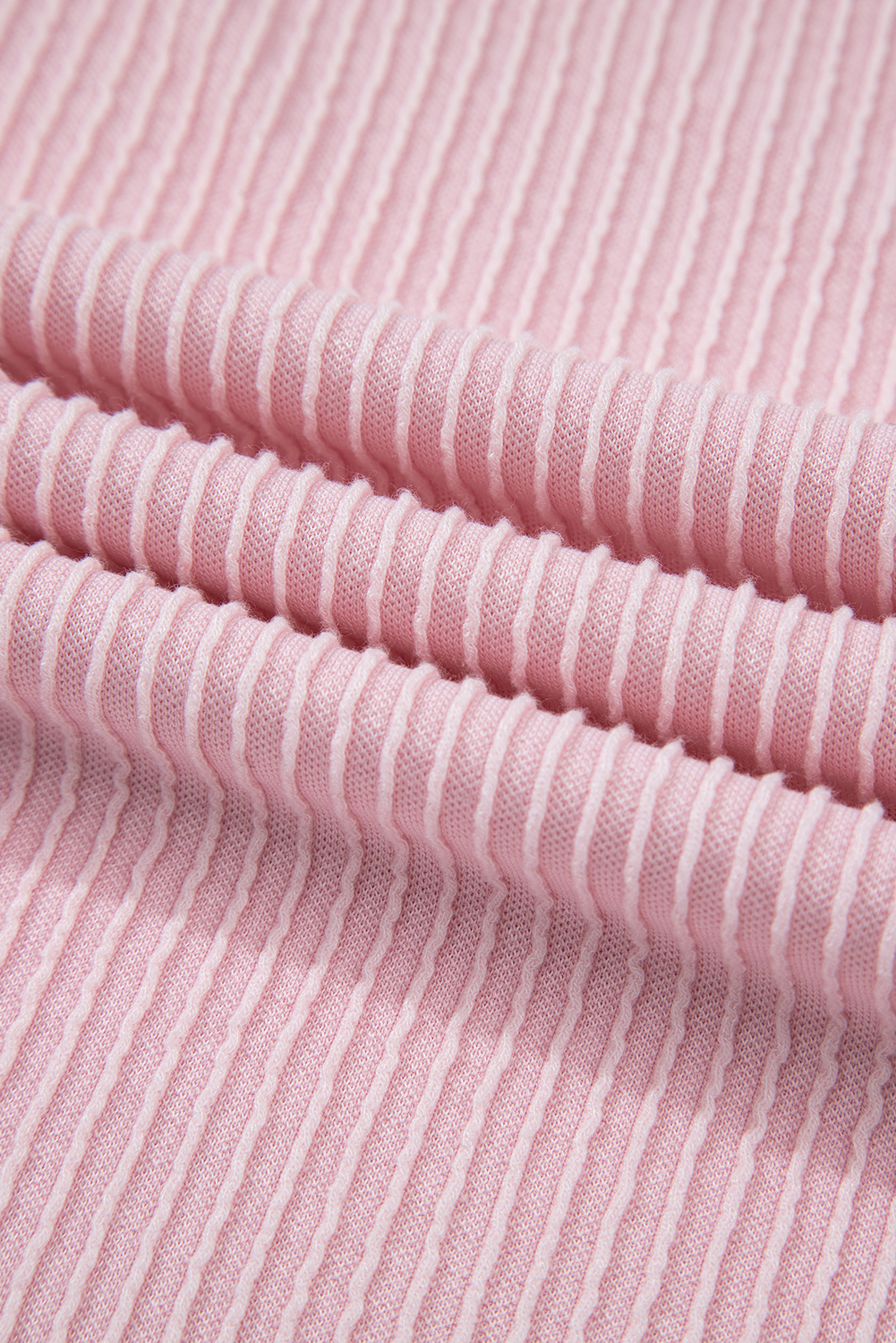 Women's Two-Piece Set, Pink Top and Pants, Colorblock Design, Short Sleeve, Casual Style, Comfortable Outfit, Loose Fit, Summer Fashion, Beachwear, Outdoor Wear, Trendy, Corded Fabric, Vacation Ready, Wide Cap Sleeves, High Waist Pants - Detail View 16 Women's Two-Piece Set, Pink Top and Pants, Colorblock Design, Short Sleeve, Casual Style, Comfortable Outfit, Loose Fit, Summer Fashion, Beachwear, Outdoor Wear, Trendy, Corded Fabric, Vacation Ready, Wide Cap Sleeves, High Waist Pants - Detail View 16