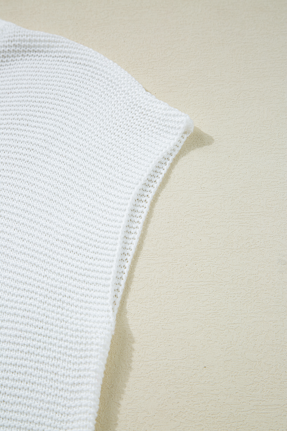 Versatile Women's Knitted T-Shirt in Soft Fabric - Daily Wear with Side Slit Detail - Detail View 15 Versatile Women's Knitted T-Shirt in Soft Fabric - Daily Wear with Side Slit Detail - Detail View 15