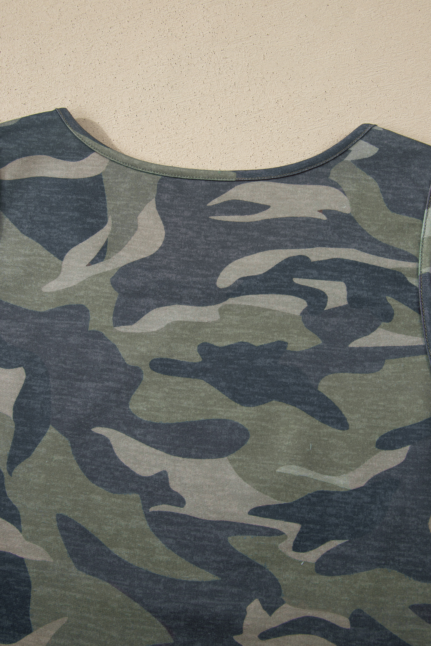 Casual Camo Print Lounge Set for Women - Slim Fit Tank Top and Drawstring Wide Leg Pants - Detail View 8 Casual Camo Print Lounge Set for Women - Slim Fit Tank Top and Drawstring Wide Leg Pants - Detail View 8