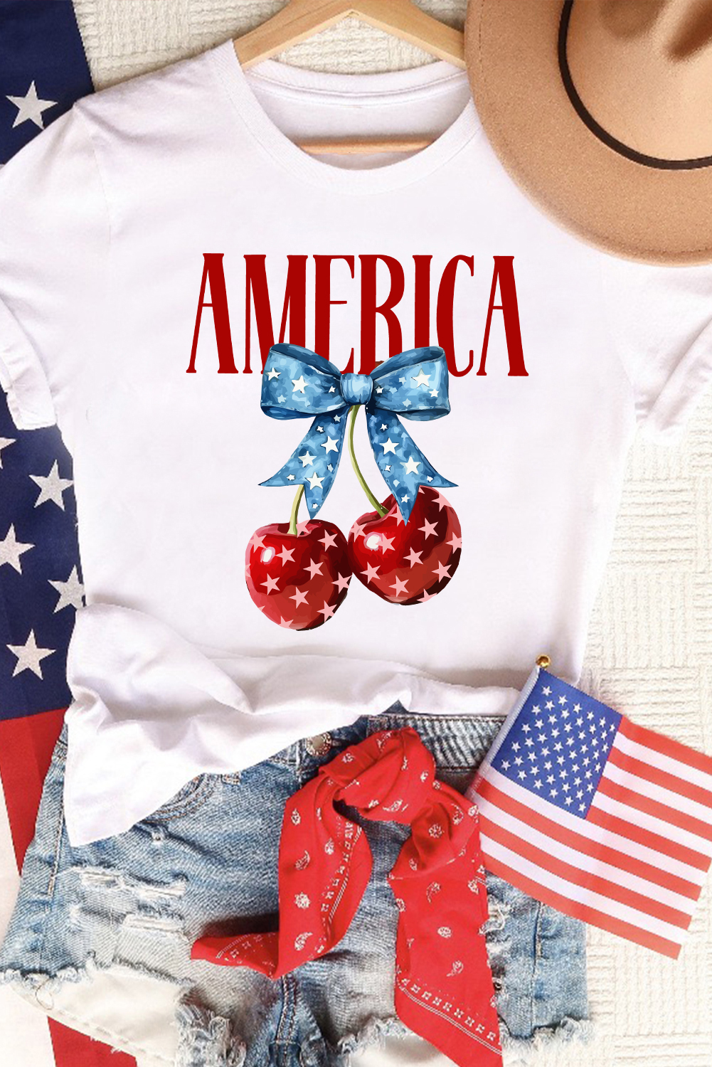 Summer Ready Women's Crewneck T-Shirt - Classic Fit with Round Neckline and Slogan Design - Detail View 3 Summer Ready Women's Crewneck T-Shirt - Classic Fit with Round Neckline and Slogan Design - Detail View 3