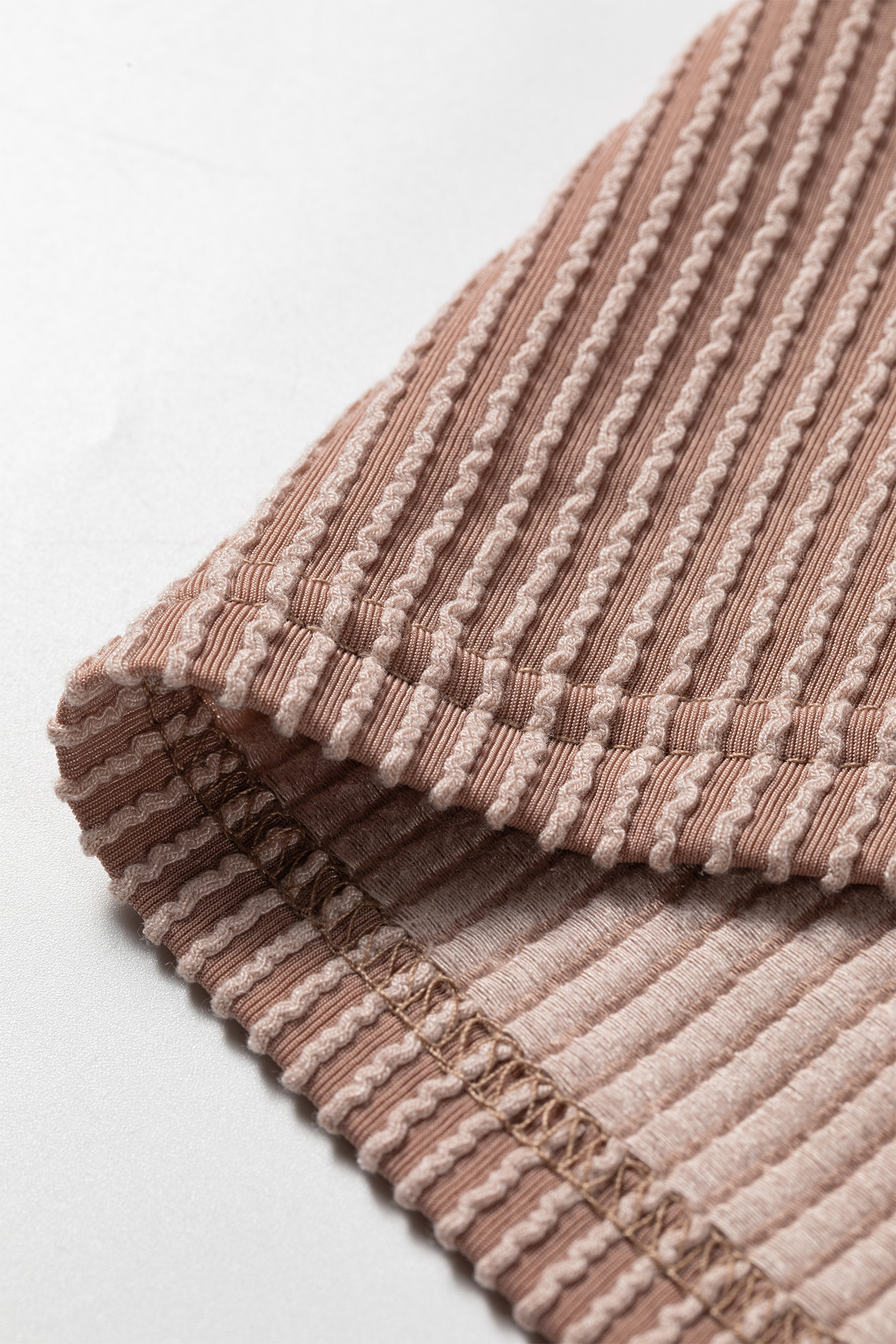 Ribbed Women's Hoodie, Casual Fall Colorblock Pullover - Detail View 13 Ribbed Women's Hoodie, Casual Fall Colorblock Pullover - Detail View 13