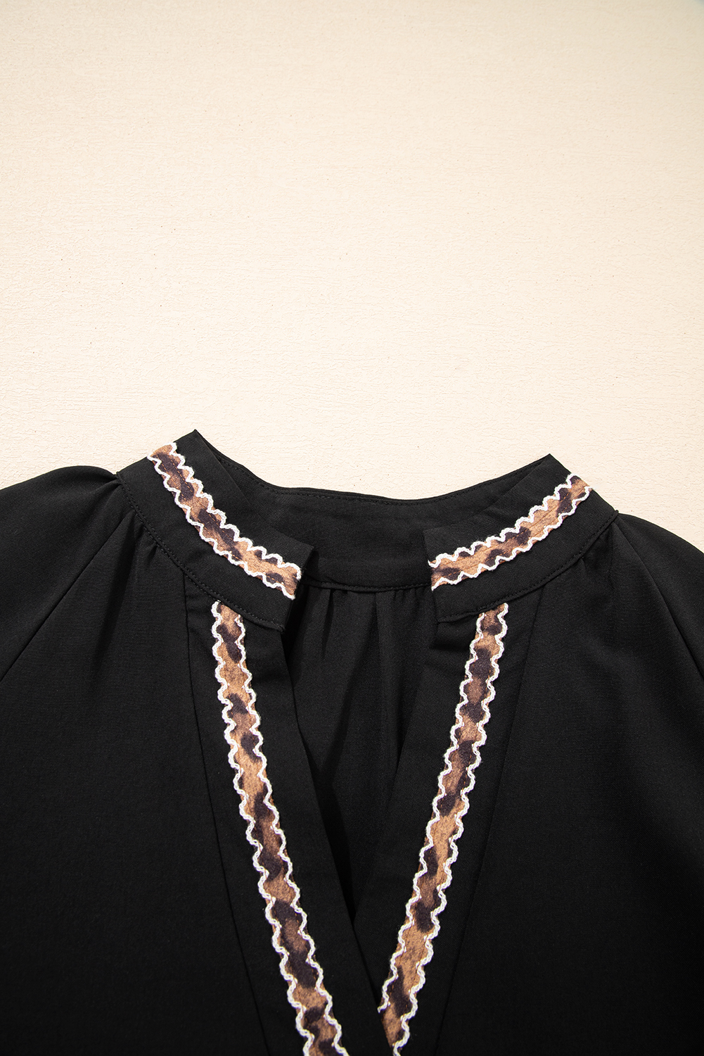 Casual Women's Black Patchwork Mini Shift Dress with High Waist for Spring Outings - Detail View 15 Casual Women's Black Patchwork Mini Shift Dress with High Waist for Spring Outings - Detail View 15