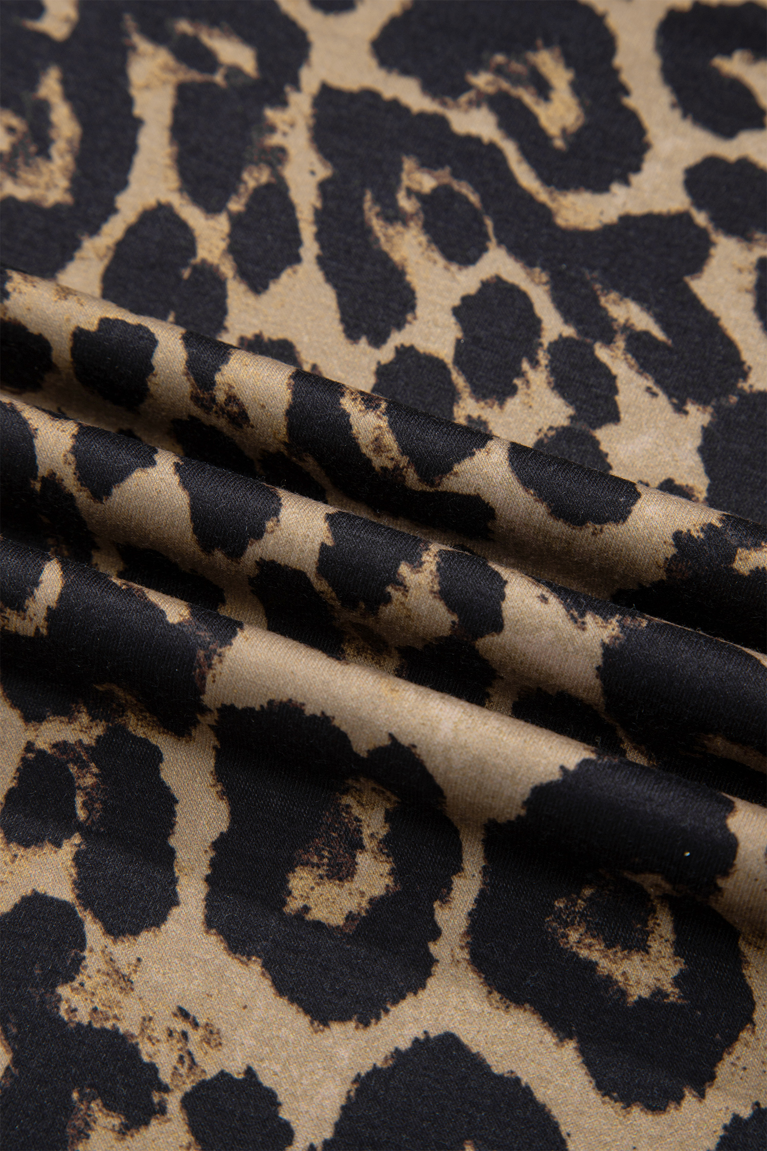 Stylish Brown Leopard Print Slim Fit Long Sleeve Top – Perfect for Spring Outings - Detail View 12 Stylish Brown Leopard Print Slim Fit Long Sleeve Top – Perfect for Spring Outings - Detail View 12