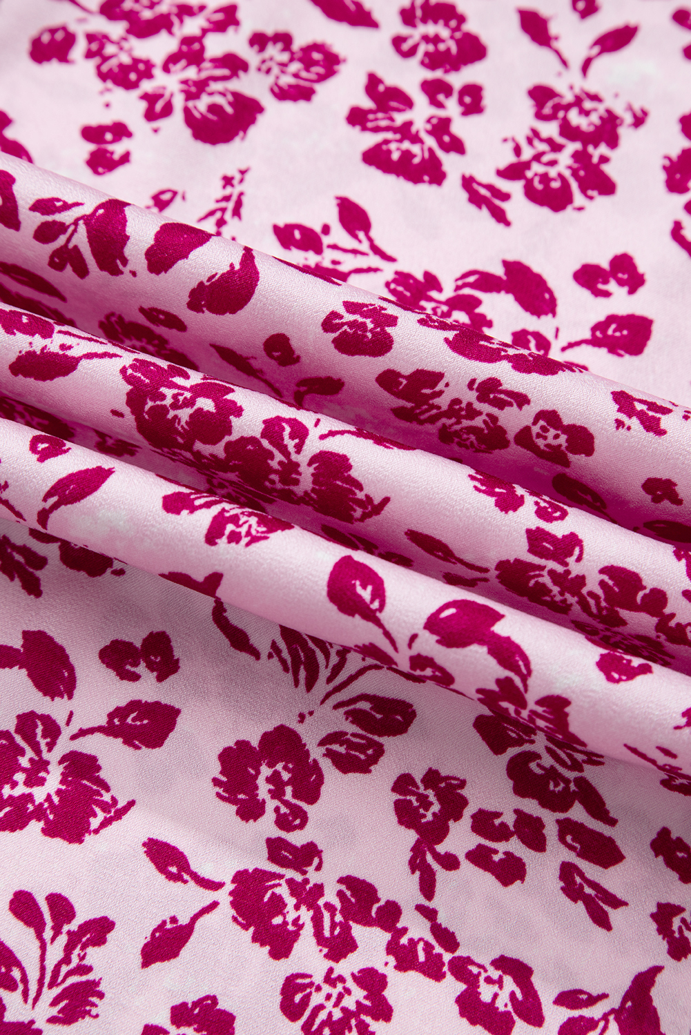 Women's Pink Floral Cutout Back Empire Waist Sleeveless Maxi Dress - Chic Summer Style - Detail View 17 Women's Pink Floral Cutout Back Empire Waist Sleeveless Maxi Dress - Chic Summer Style - Detail View 17