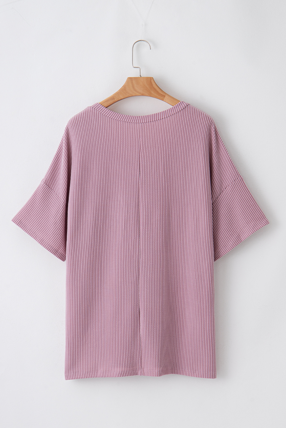 Valerian Textured V-Neck Plus T-Shirt for Women – Effortless Style for Daily Wear - Detail View 11 Valerian Textured V-Neck Plus T-Shirt for Women – Effortless Style for Daily Wear - Detail View 11