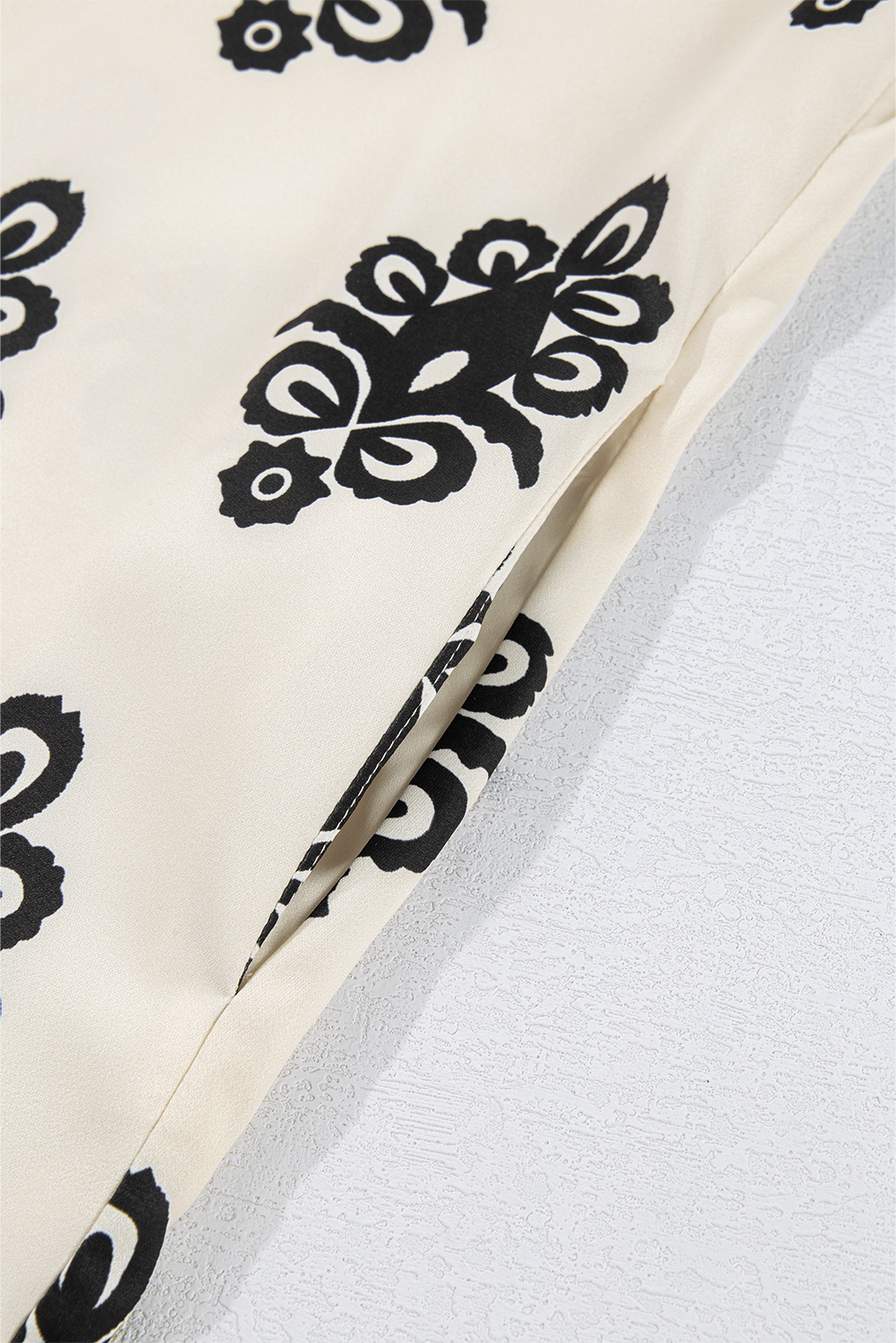 Summer Shift Mini Dress, Geometric Print Round Neck Casual - Detail View 15 Summer Shift Mini Dress, Geometric Print Round Neck Casual - Detail View 15
