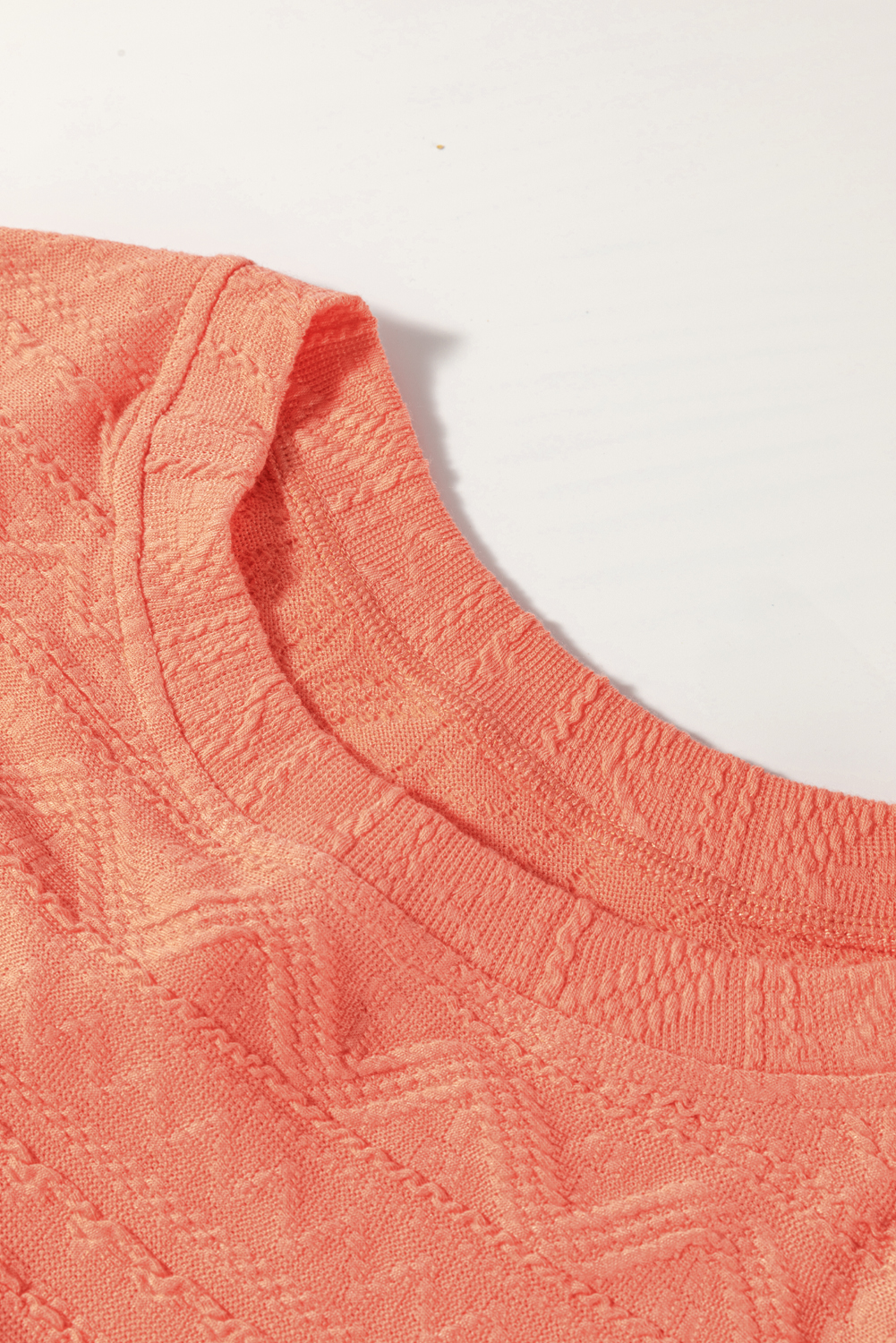 Casual 2-Piece Shorts Set: Short Sleeve Top with Pocket and High Waist Drawstring Shorts - Detail View 10 Casual 2-Piece Shorts Set: Short Sleeve Top with Pocket and High Waist Drawstring Shorts - Detail View 10