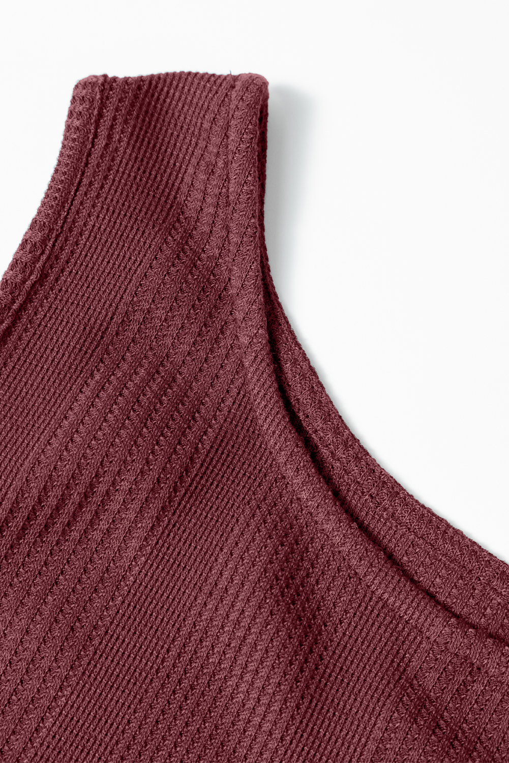 Women's Two Piece Set, Red Dahlia, Ribbed Texture, Ruffle Tank Top, High Waist Pants, Casual Wear, Daily Outfit, Sleeveless Top, Wide Leg Pants, Solid Color, Summer Fashion, Comfortable Loungewear, Easy Layering, Feminine Style - Detail View 20 Women's Two Piece Set, Red Dahlia, Ribbed Texture, Ruffle Tank Top, High Waist Pants, Casual Wear, Daily Outfit, Sleeveless Top, Wide Leg Pants, Solid Color, Summer Fashion, Comfortable Loungewear, Easy Layering, Feminine Style - Detail View 20