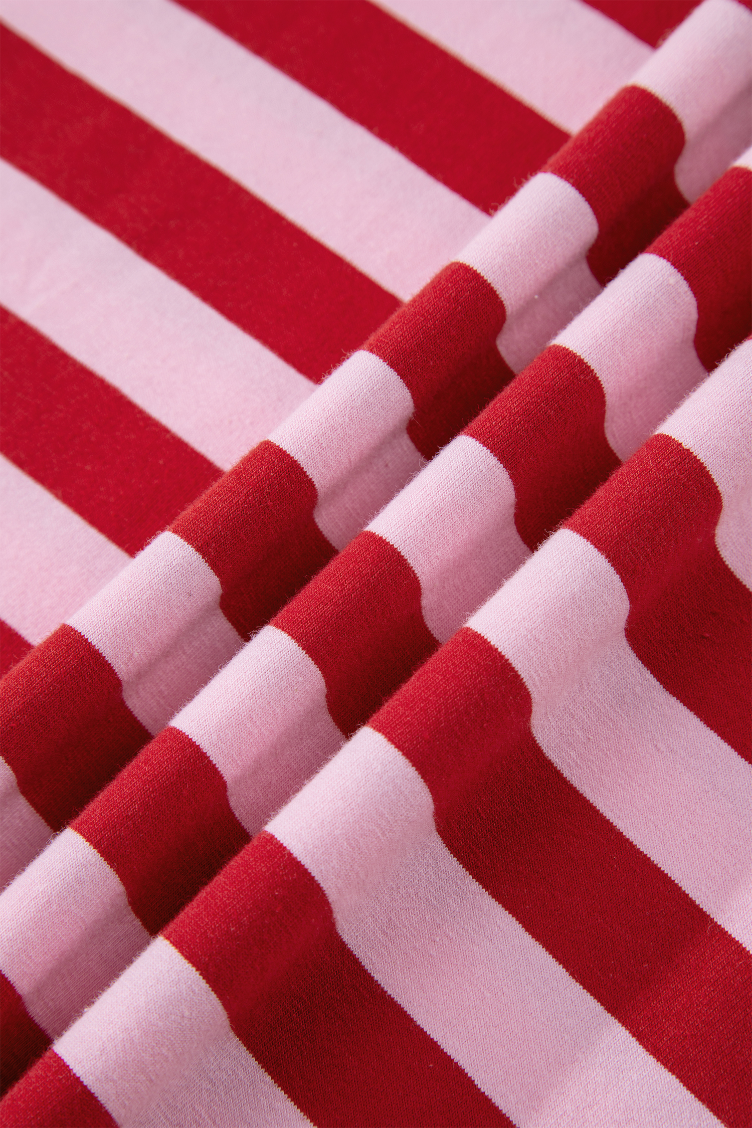 Women's Pink Stripe Split V Neck Casual Tee – Perfect for Daily Wear - Detail View 8 Women's Pink Stripe Split V Neck Casual Tee – Perfect for Daily Wear - Detail View 8