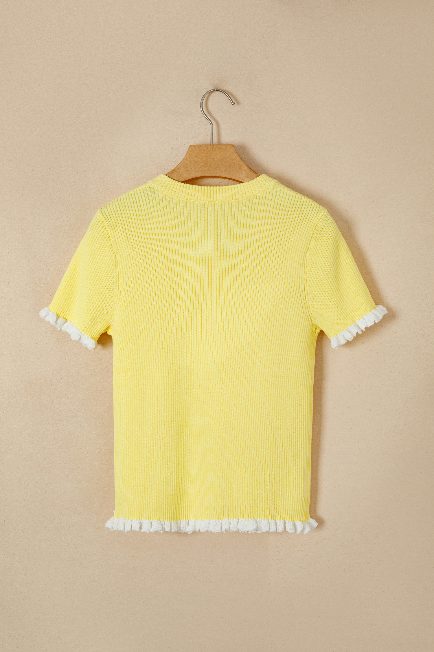 Women's Short Sleeve Cardigan – Knit Button Up Summer Gift - Detail View 6 Women's Short Sleeve Cardigan – Knit Button Up Summer Gift - Detail View 6