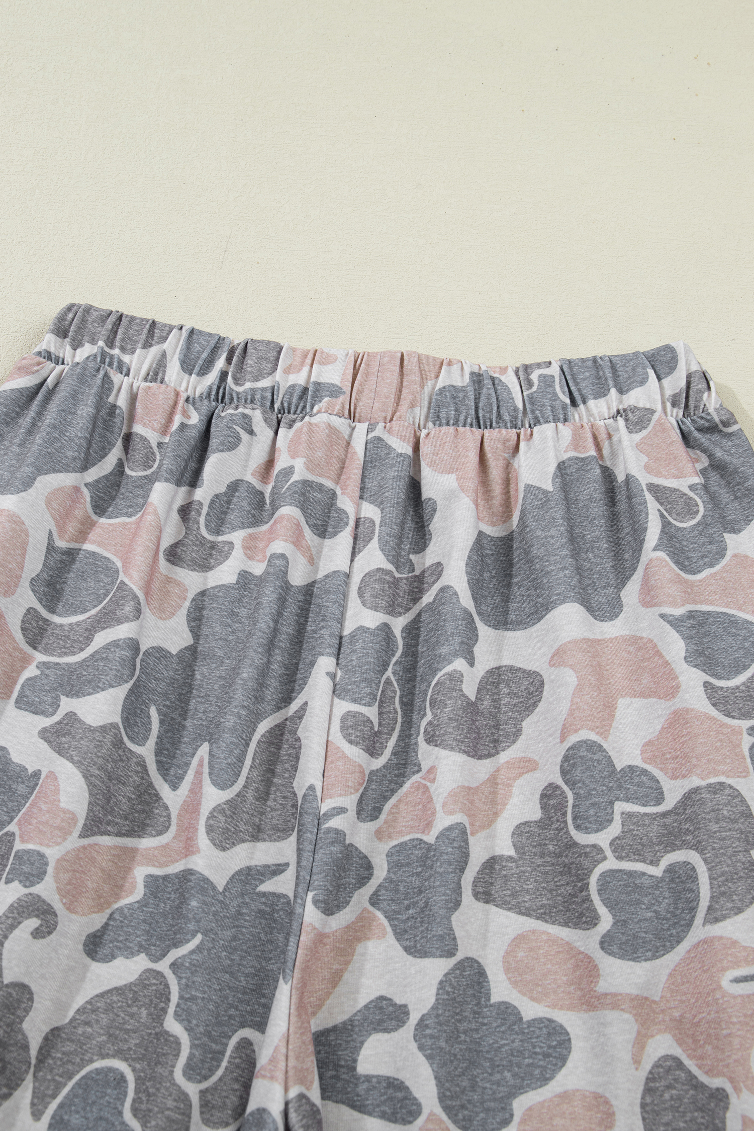 Chic Camouflage Print Women's Matching Set – Wide Leg High Waist Pants and Casual Short Sleeve Top - Detail View 15 Chic Camouflage Print Women's Matching Set – Wide Leg High Waist Pants and Casual Short Sleeve Top - Detail View 15