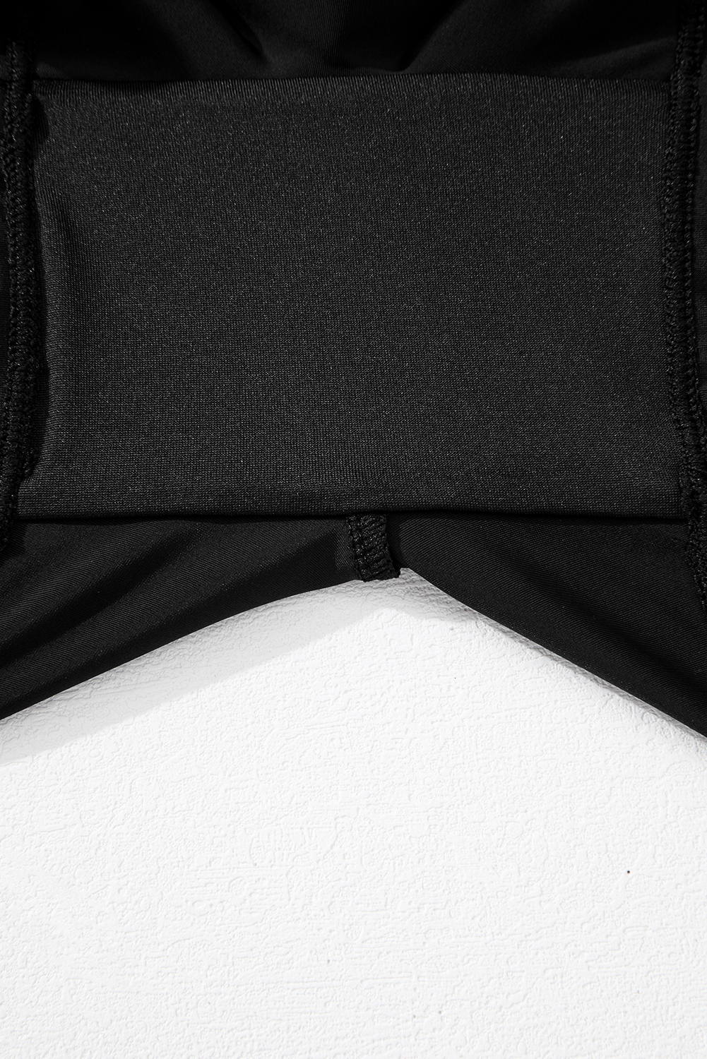 Women's Swim Skort, Black, High Waist, Crossover Design, Pockets, Solid Color, Active Style, Beachwear, Summer Swimwear, Comfortable, Versatile, Swim Bottoms, Sleek Aesthetic, Easy to Wear - Detail View 12 Women's Swim Skort, Black, High Waist, Crossover Design, Pockets, Solid Color, Active Style, Beachwear, Summer Swimwear, Comfortable, Versatile, Swim Bottoms, Sleek Aesthetic, Easy to Wear - Detail View 12
