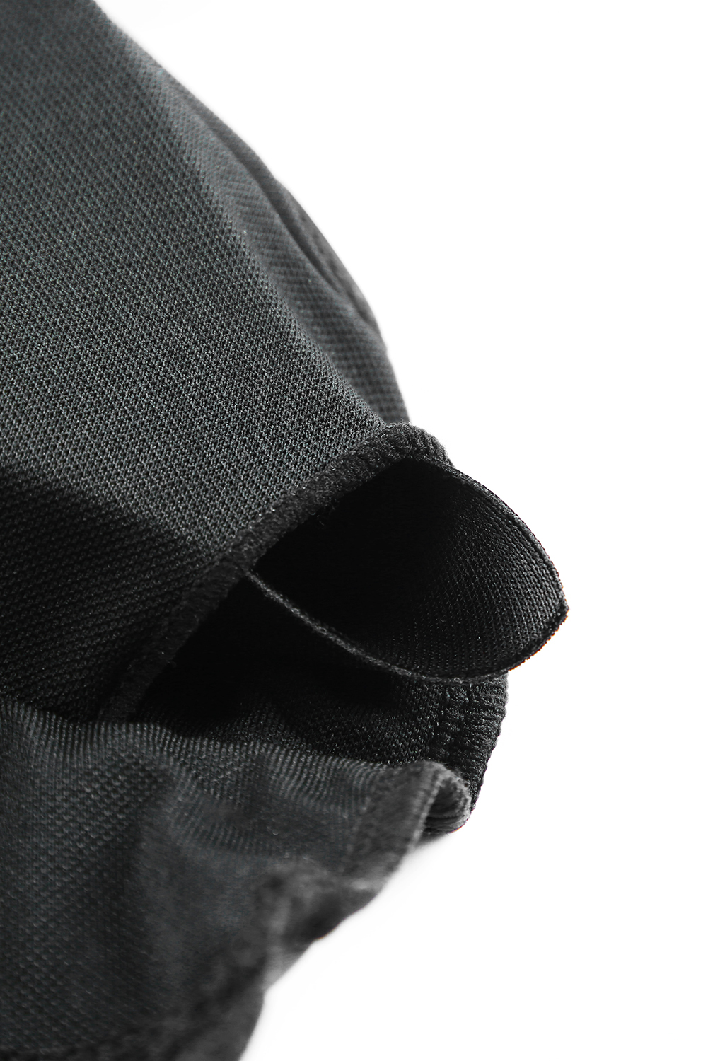 Elegant Black Sheath Swimsuit with Removable Padding and Mesh Detail - Detail View 14 Elegant Black Sheath Swimsuit with Removable Padding and Mesh Detail - Detail View 14